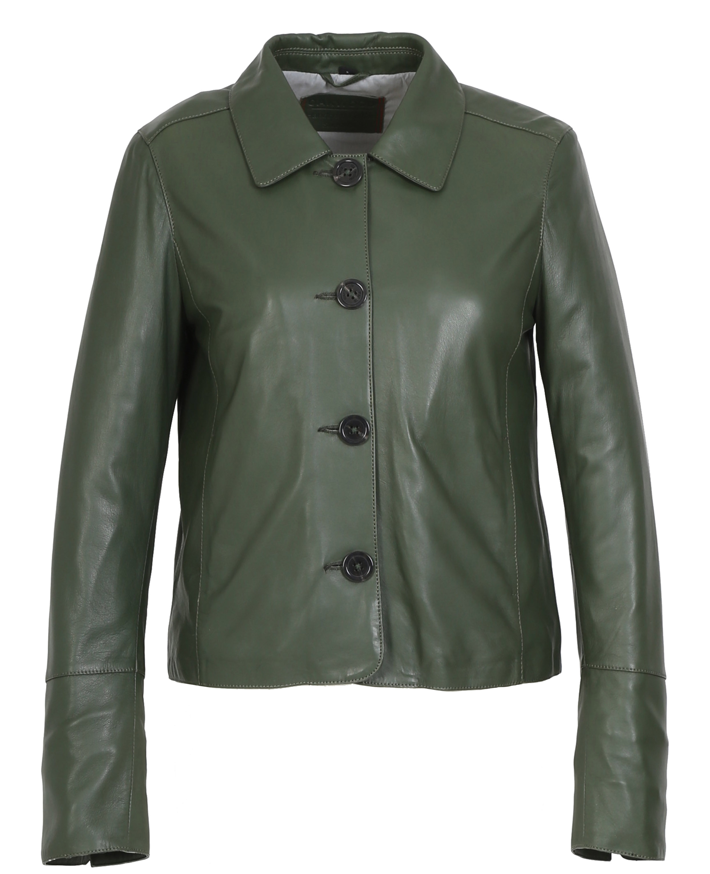 OAKWOOD LESLIE 64480 DAMEN LEDER JACKE KHAKI.