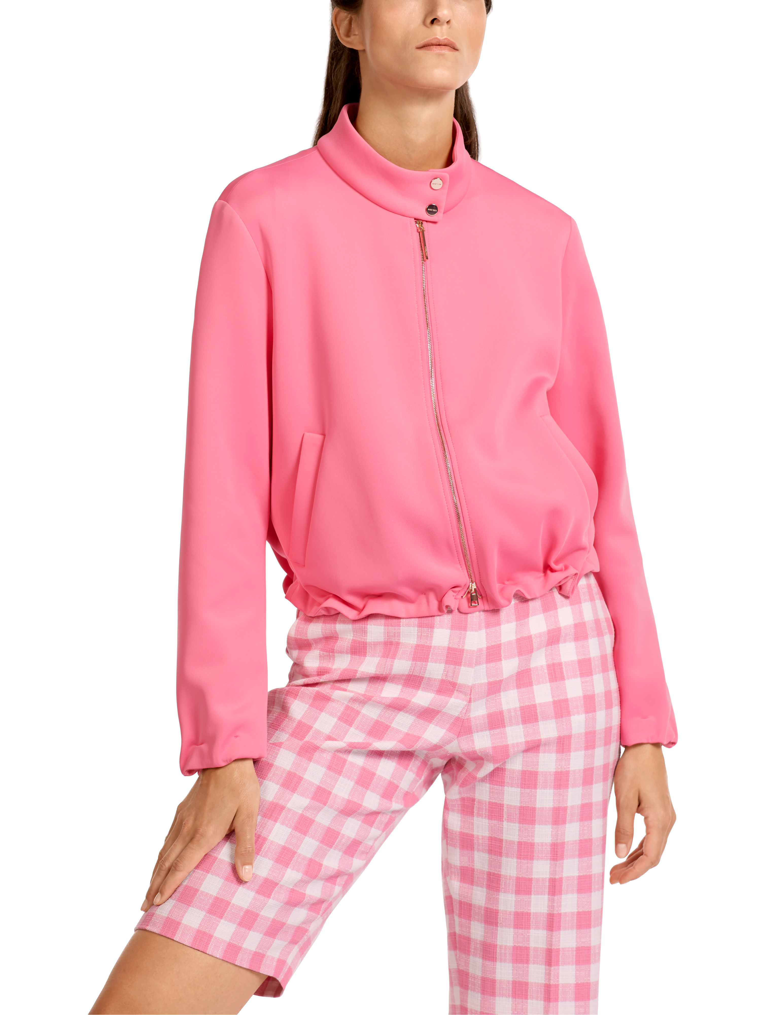 MARC CAIN UC 31.08 J23 Jerseyjacke mit Stehkragen bright pink