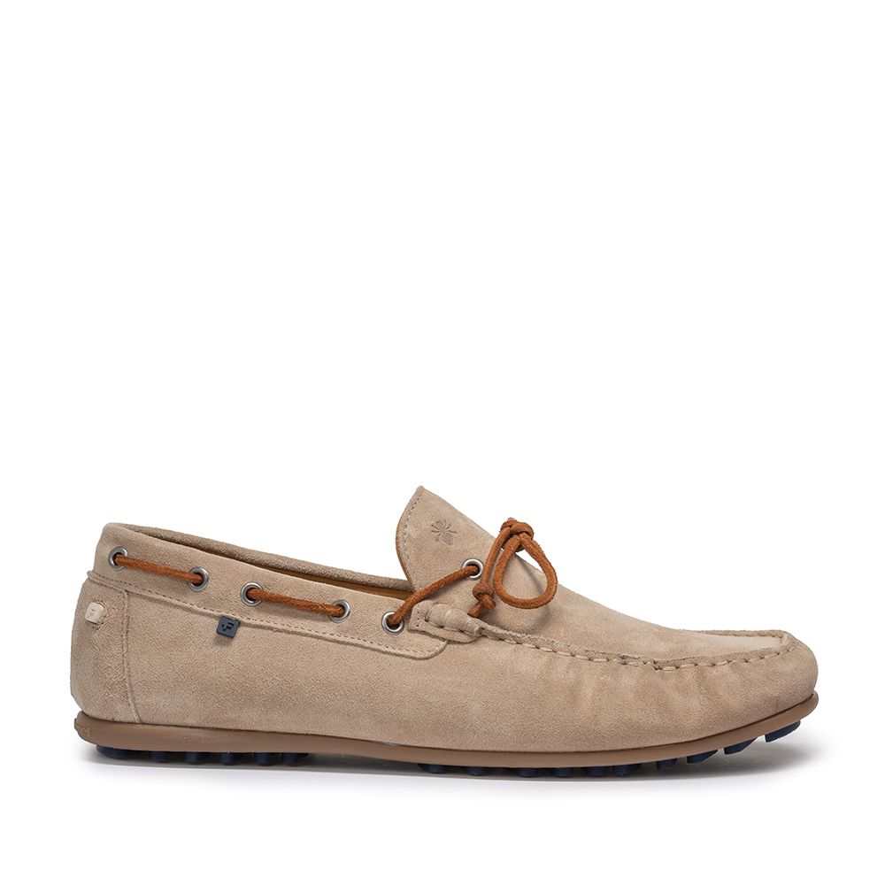 Floris van Bommel De Drijver 01.07 Herren Bootsschuh Suiede Leder Beige Floris van Bommel De Drijver 01.07 Herren Bootsschuh Suiede Leder Beige