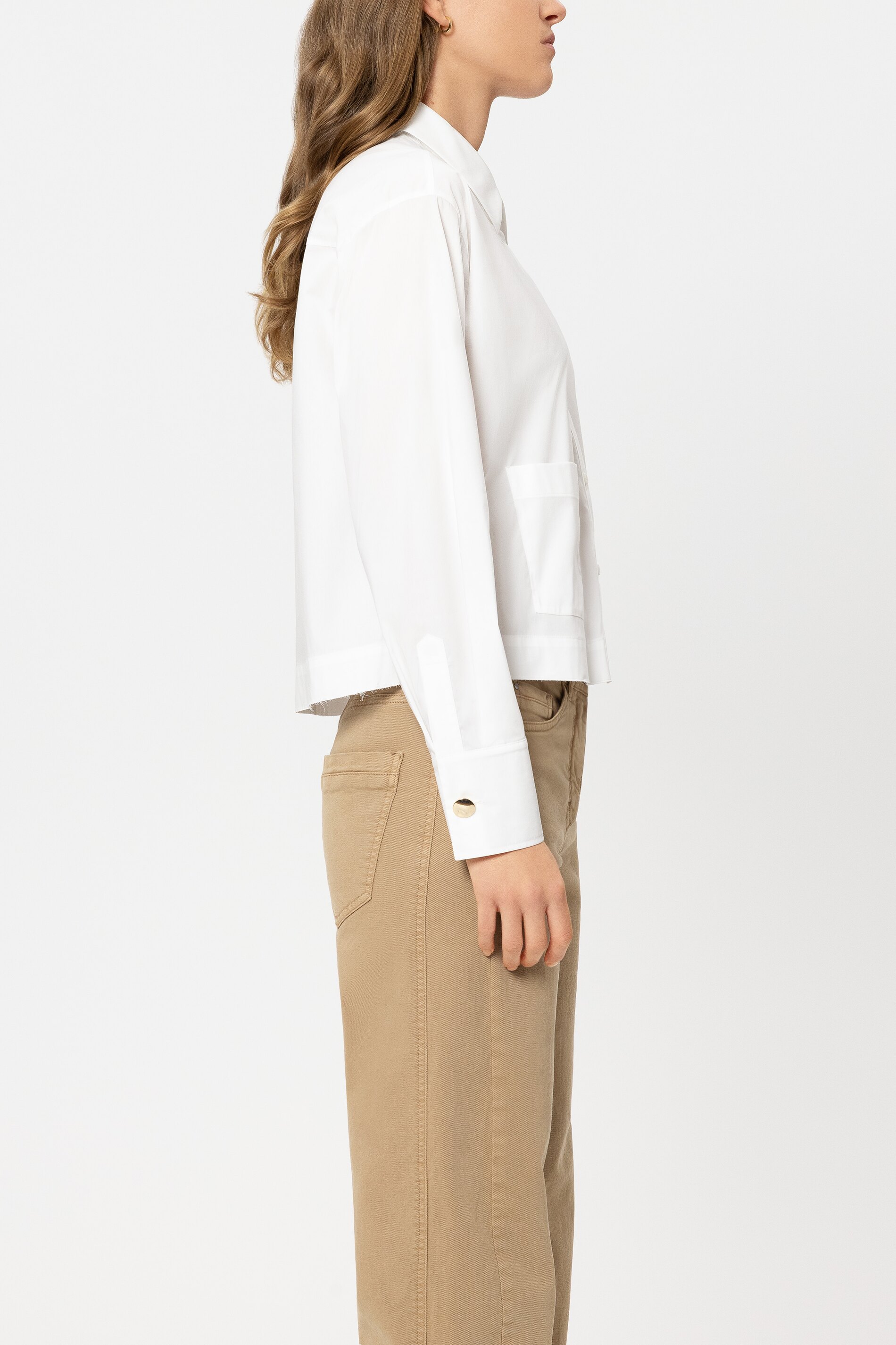 LUISA CERANO  238650/3810-0 Hemdbluse stretch weiß