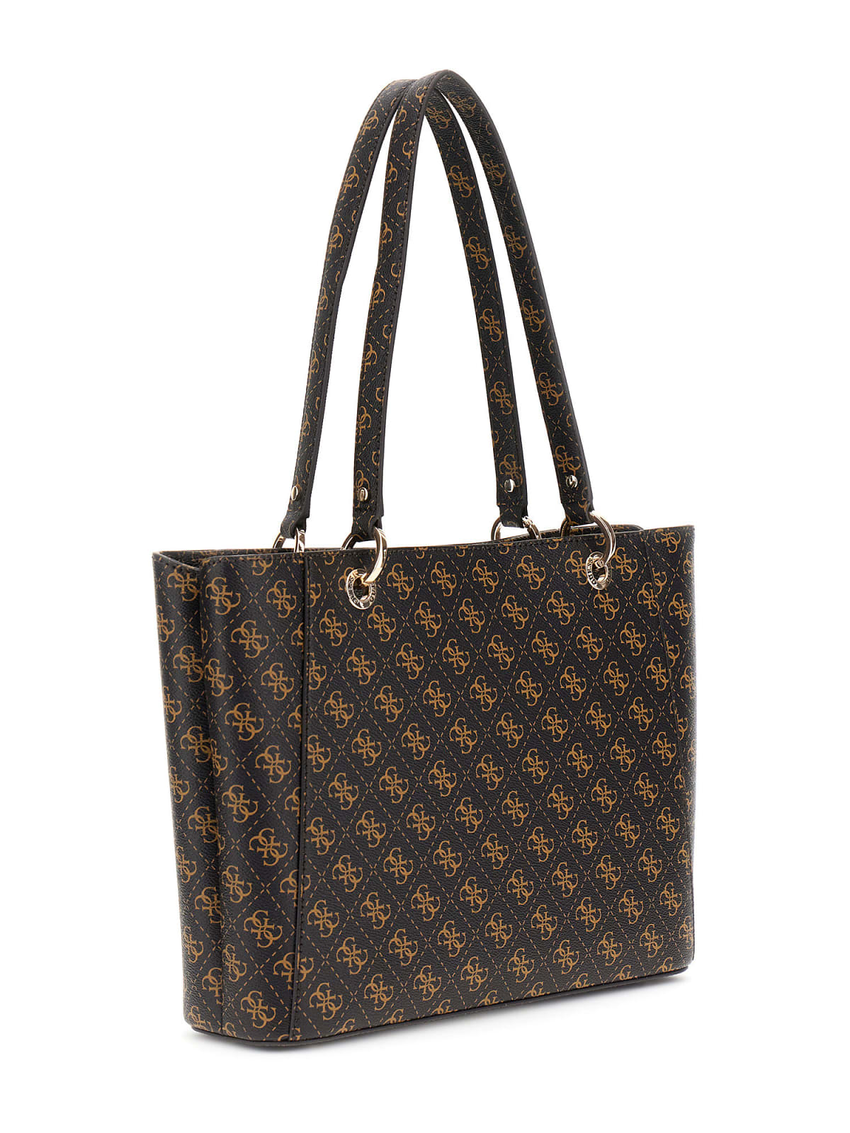 GUESS HWQG96 72250 SHOPPER LOGO TASCHE BRAUN BNL