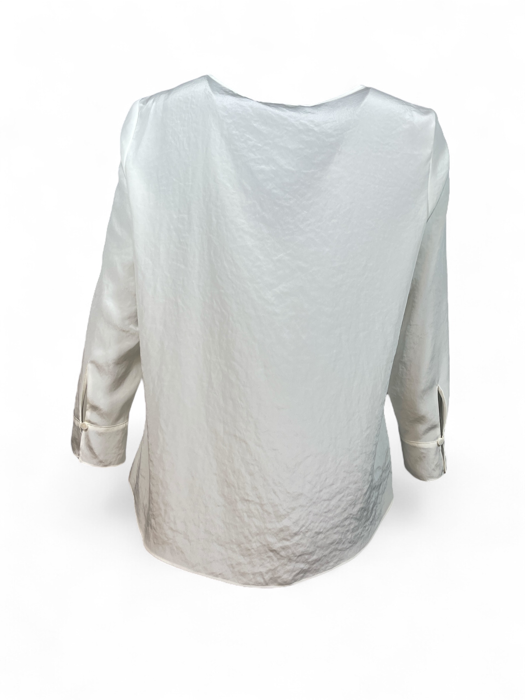 LUISA CERANO 208504/1687-0 Fließendes Blusenshirt off-white