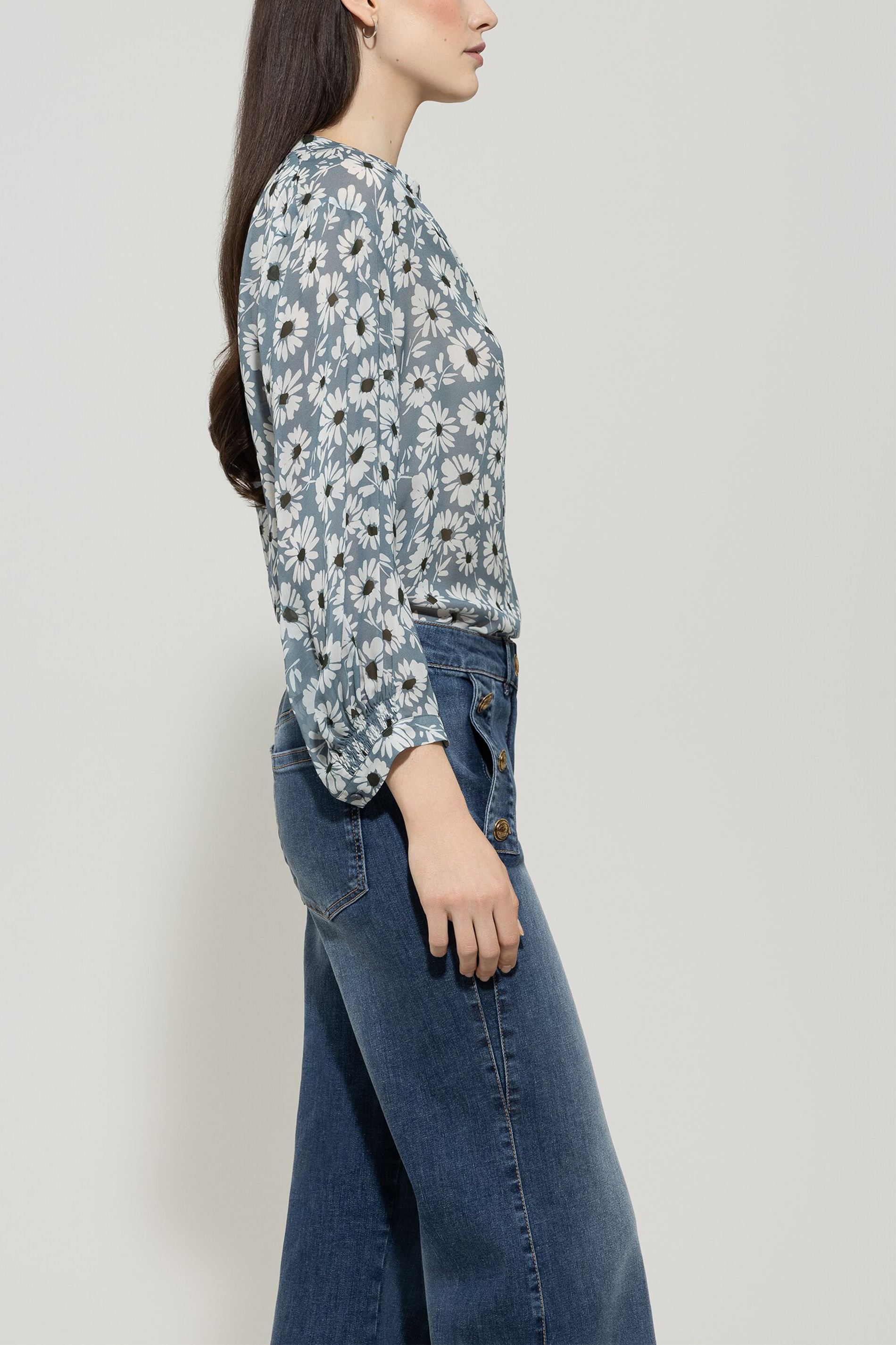 LUISA CERANO  228585/3781-0 Bluse mit Smart-Flower-Print.