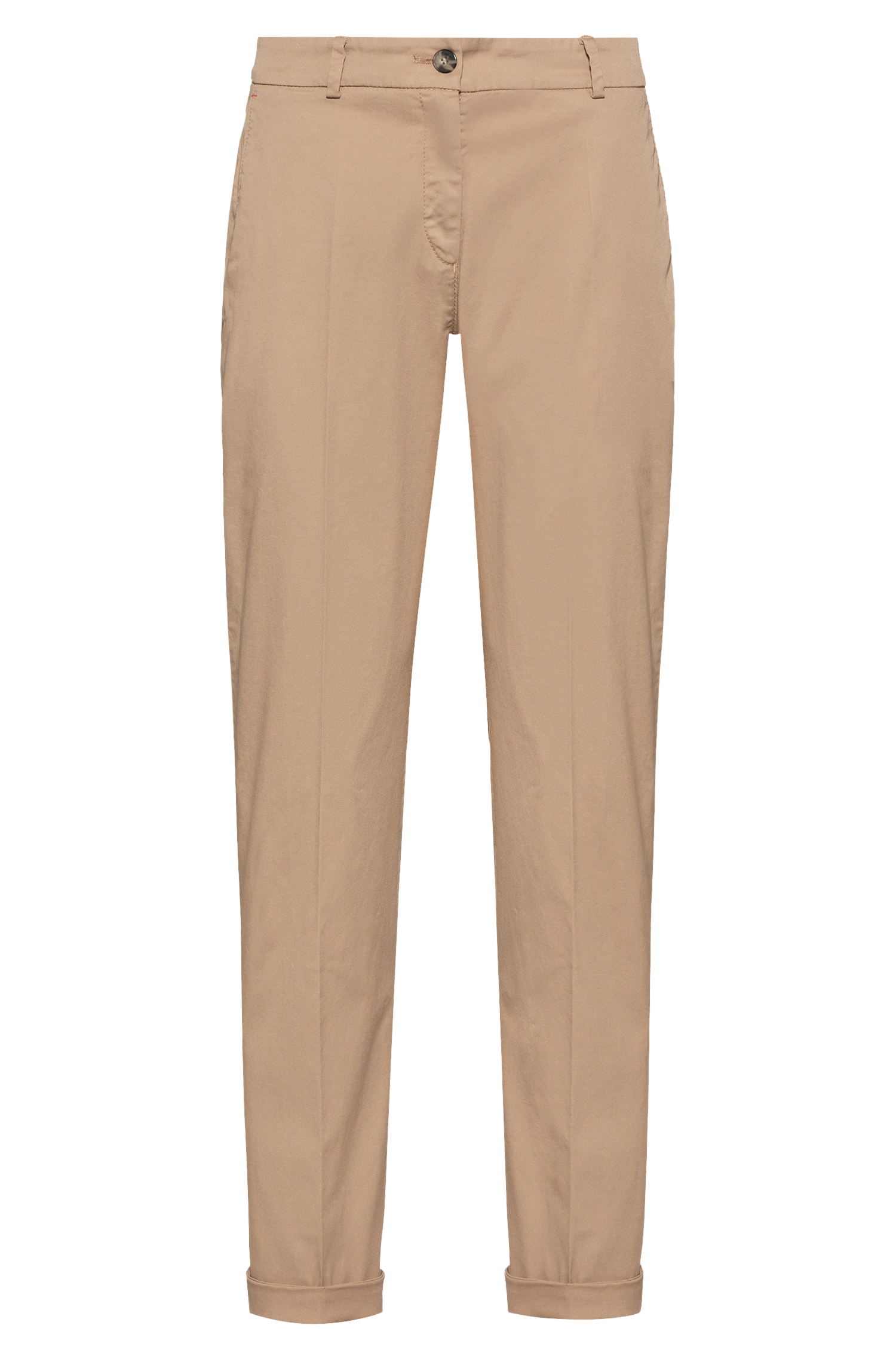 HUGO 50449602 Hecia-1-D 10234402 01 Damen Hose Stretch Light Beige 270