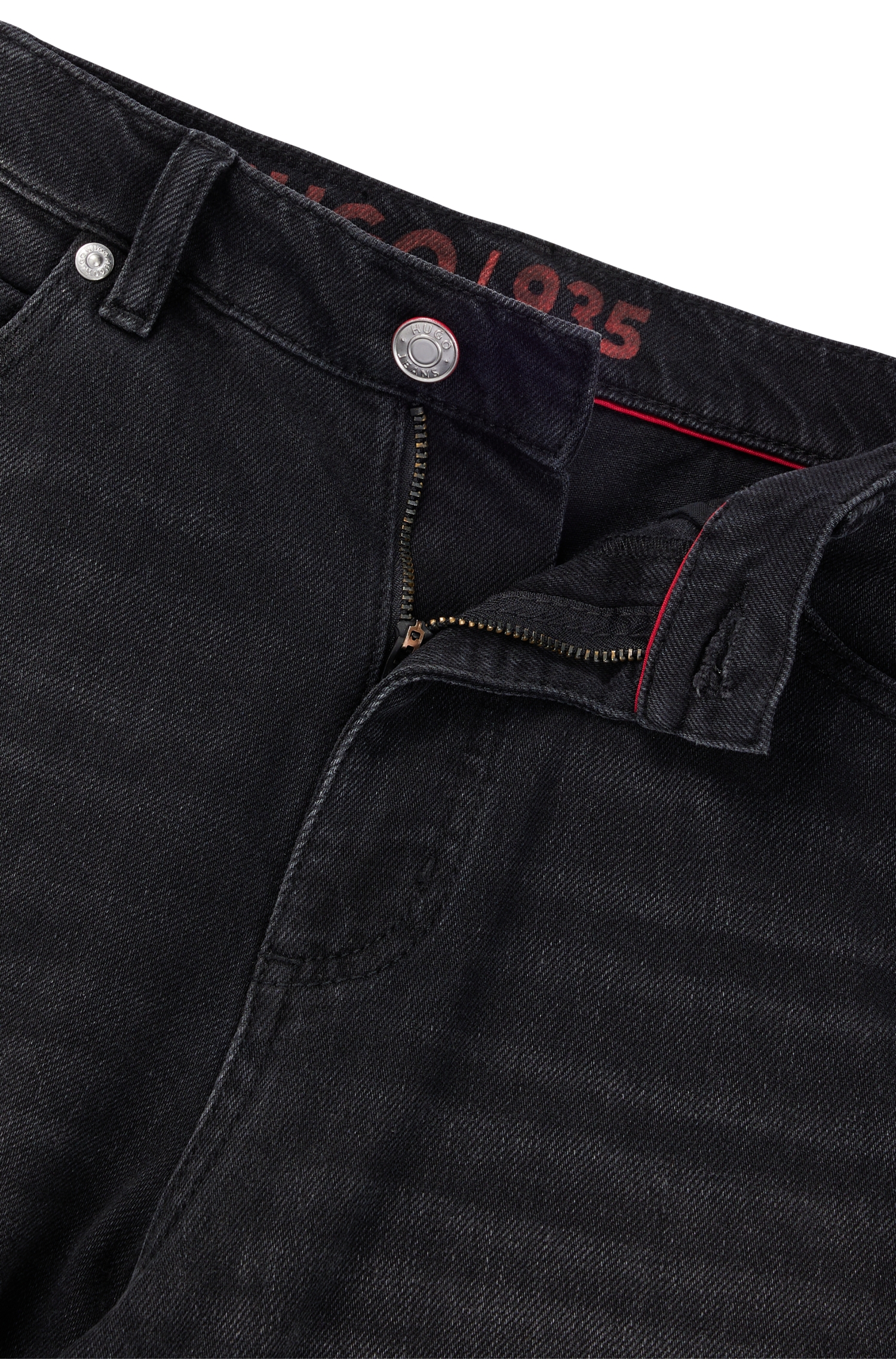 HUGO 50502040 Damen Jeans aus besonders softem Denim 935  Schwarz