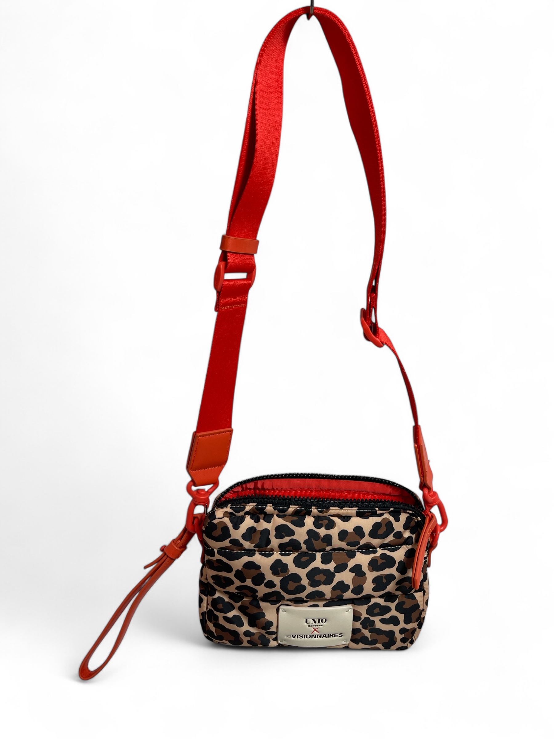 UNIO PARIS LEO NYLON TASCHE CROSSBODY PUFFER BAG ORANGE  LEO