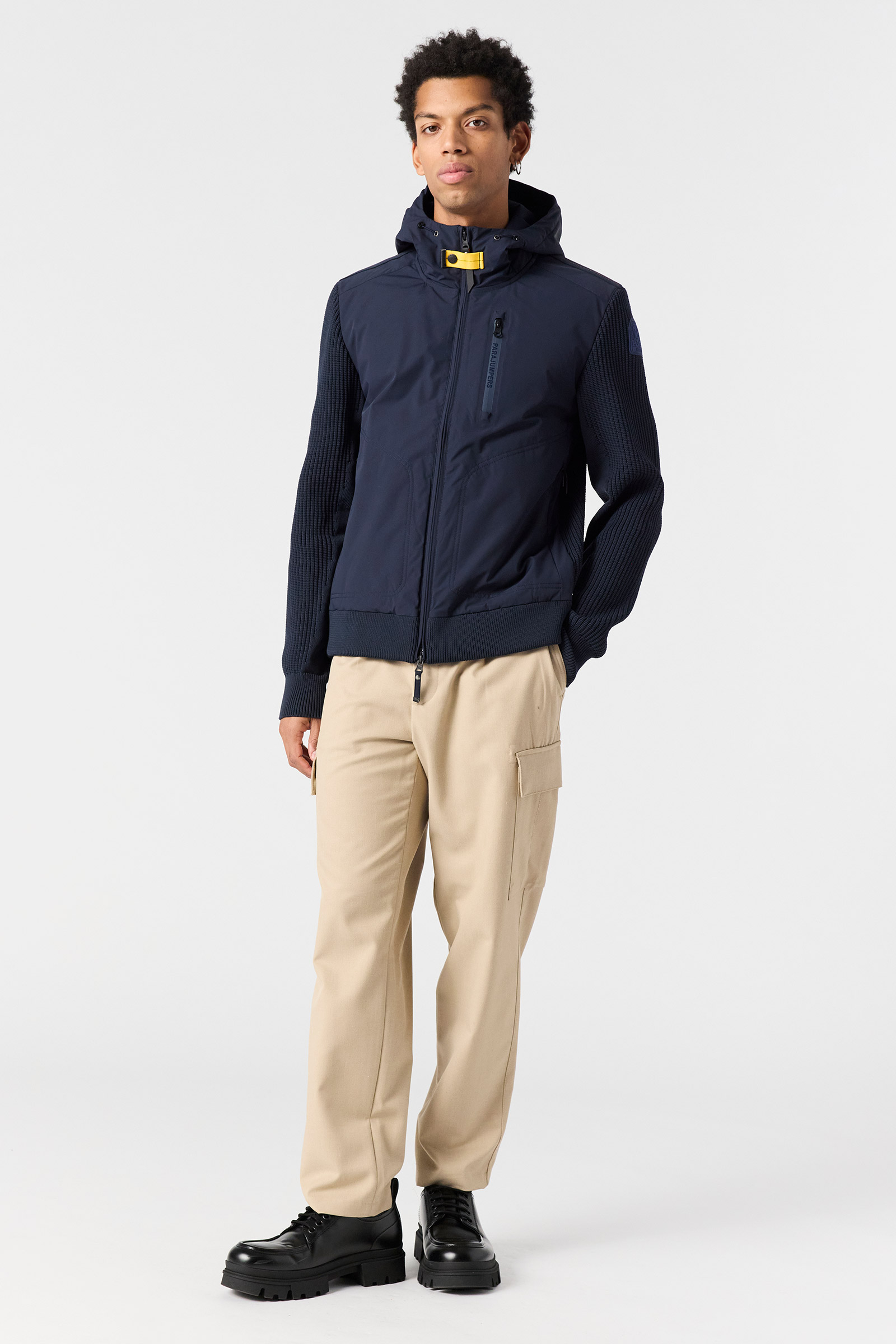 PARAJUMPERS  KT01 WILLARD  HYBRID JACKE BLUE NAVY 0316
