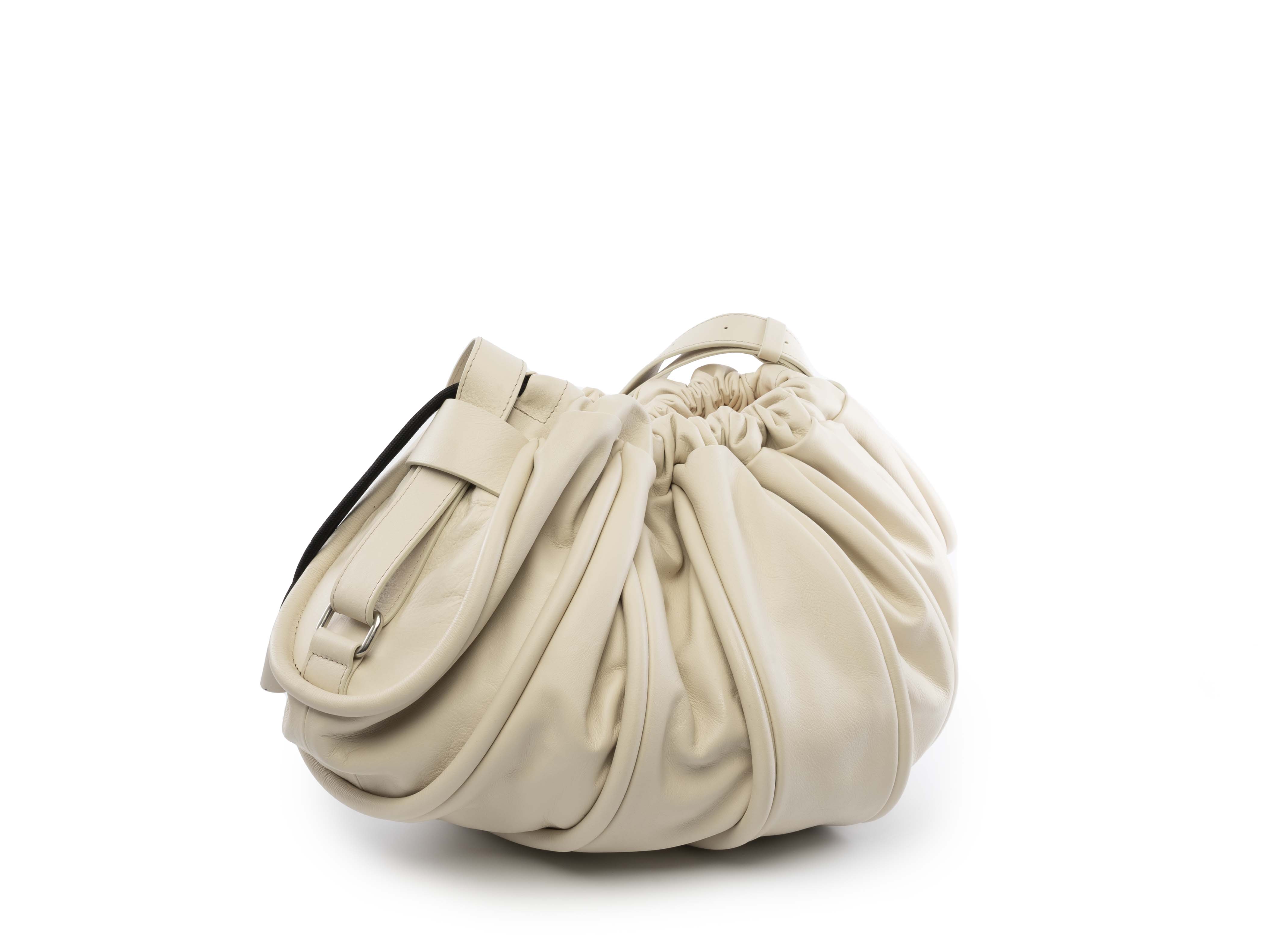 VIC MATIE  0222 TRAVEL Leder Handtasche Off-White