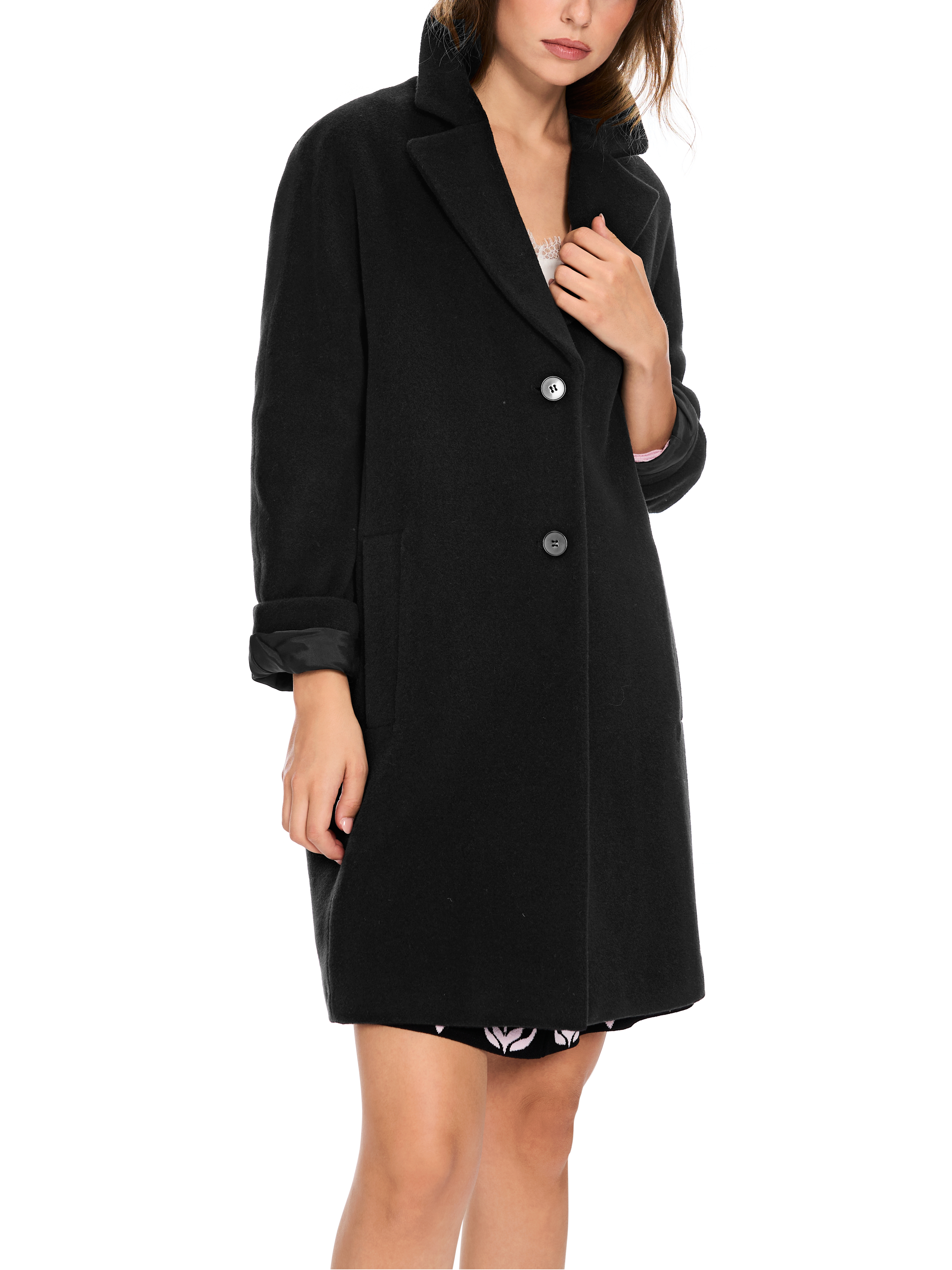 MARC CAIN XA 11.05 W10 DAMEN WOLLMANTEL