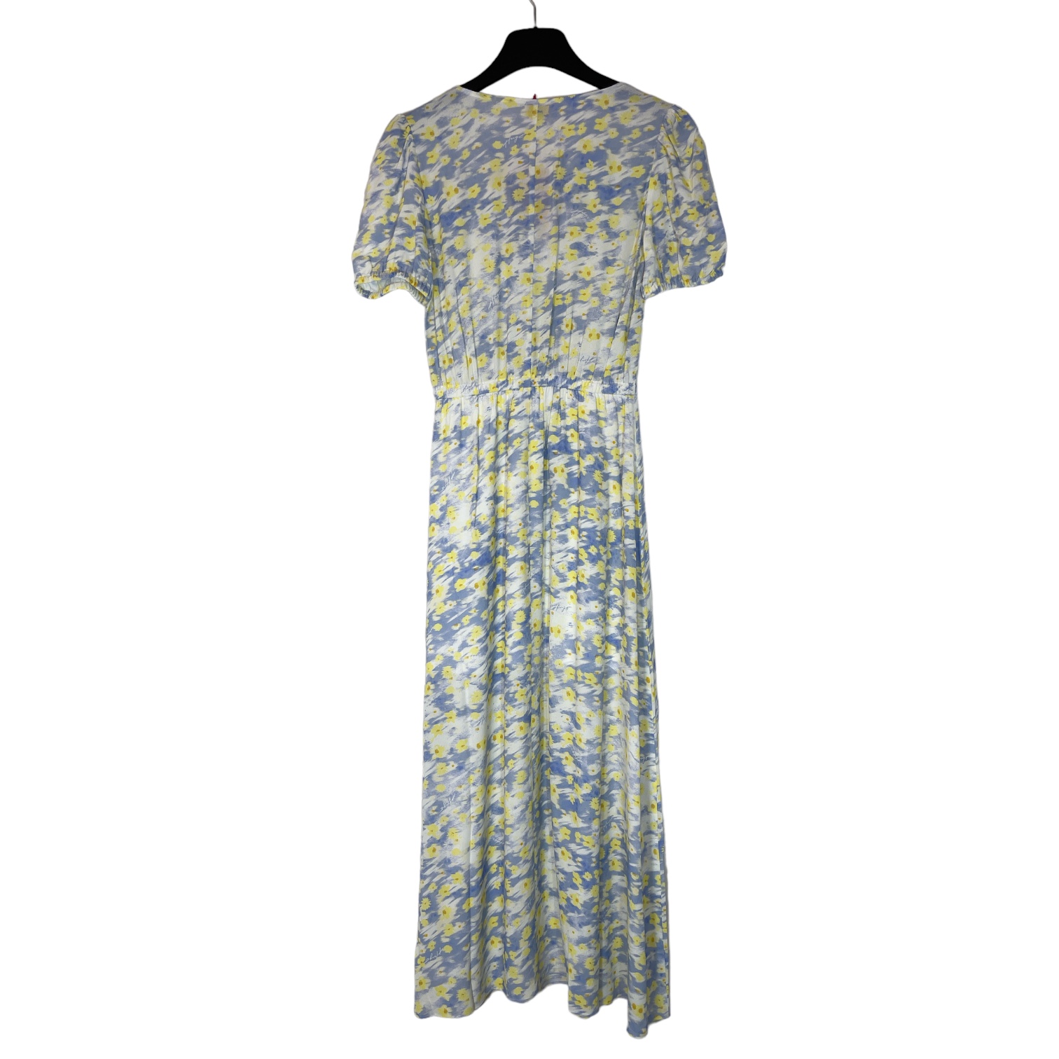 HUGO 50512695 Kikoni-1 10259278 01 Wickelkleid Blumenmuster Hellblau/Gelb