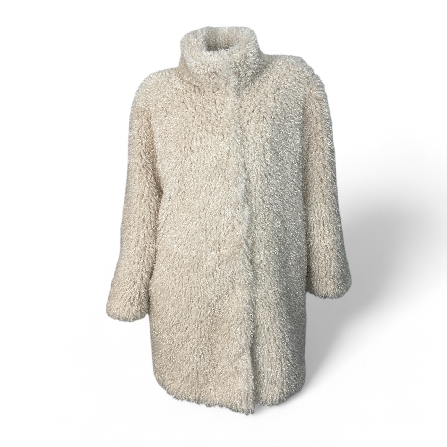 OAKWOOD - SOUND 64870 super weicher Fake-Fur-Kurzmantel Ivory OAKWOOD - SOUND 64870 super weicher Fake-Fur-Kurzmantel Ivory