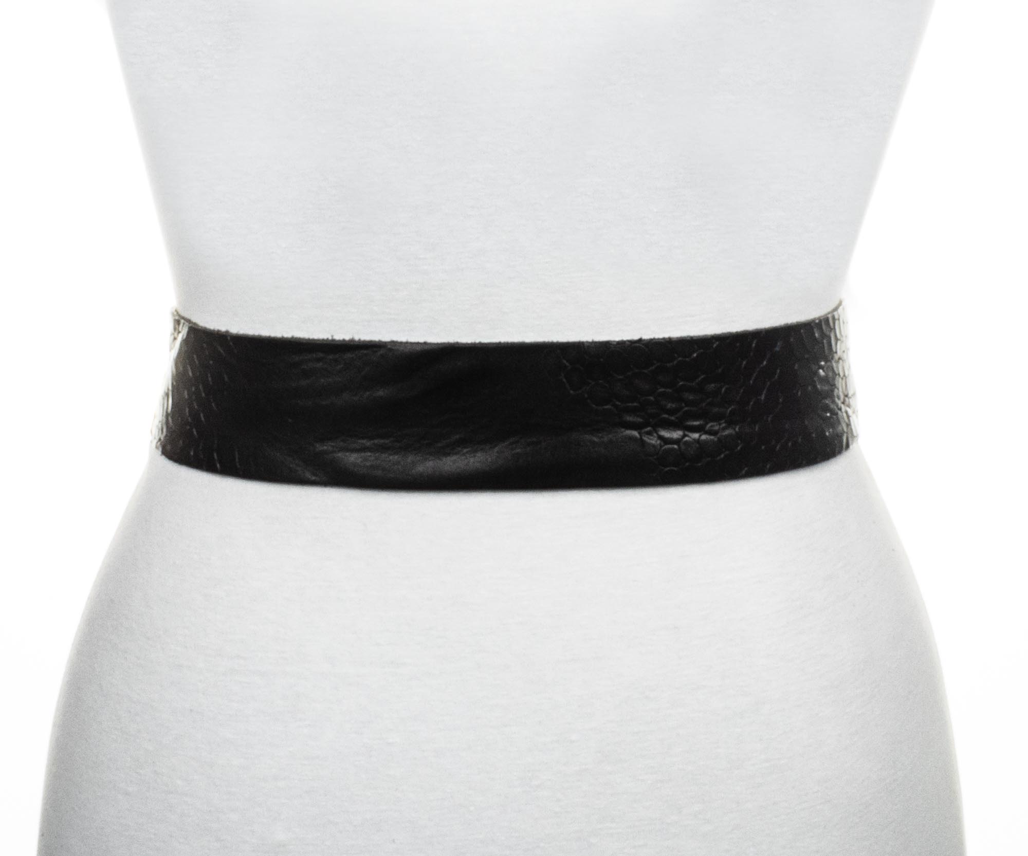 B.BELT BB0907L95 Charlie Damen Gürtel 50 mm schwarz 0790