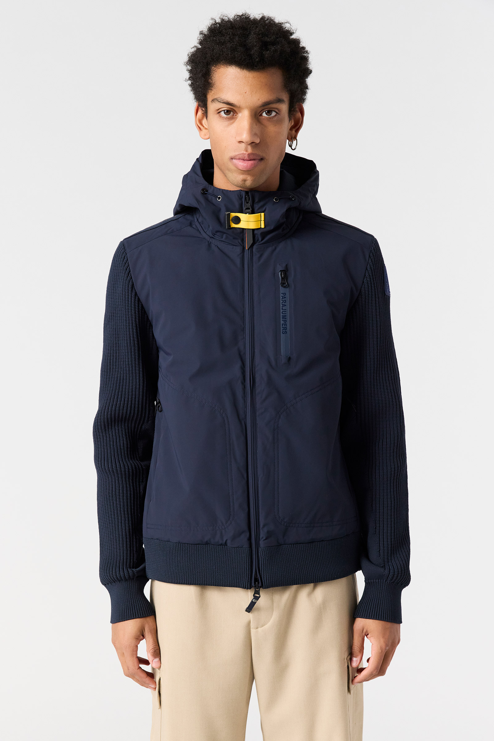 PARAJUMPERS  KT01 WILLARD  HYBRID JACKE BLUE NAVY 0316