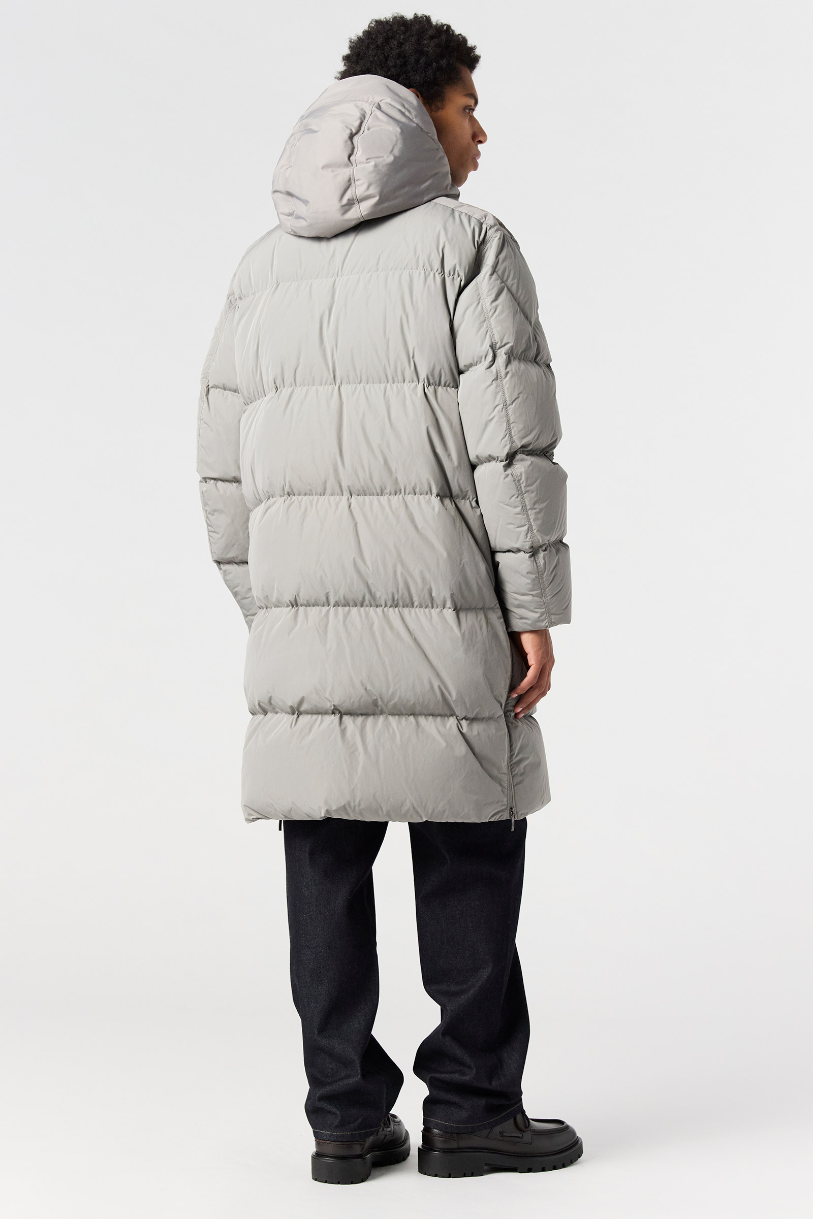 PARAJUMPERS HF04 LONG BEAR  LANGE DAUNENJACKE  GRAU NOWHERE 0225