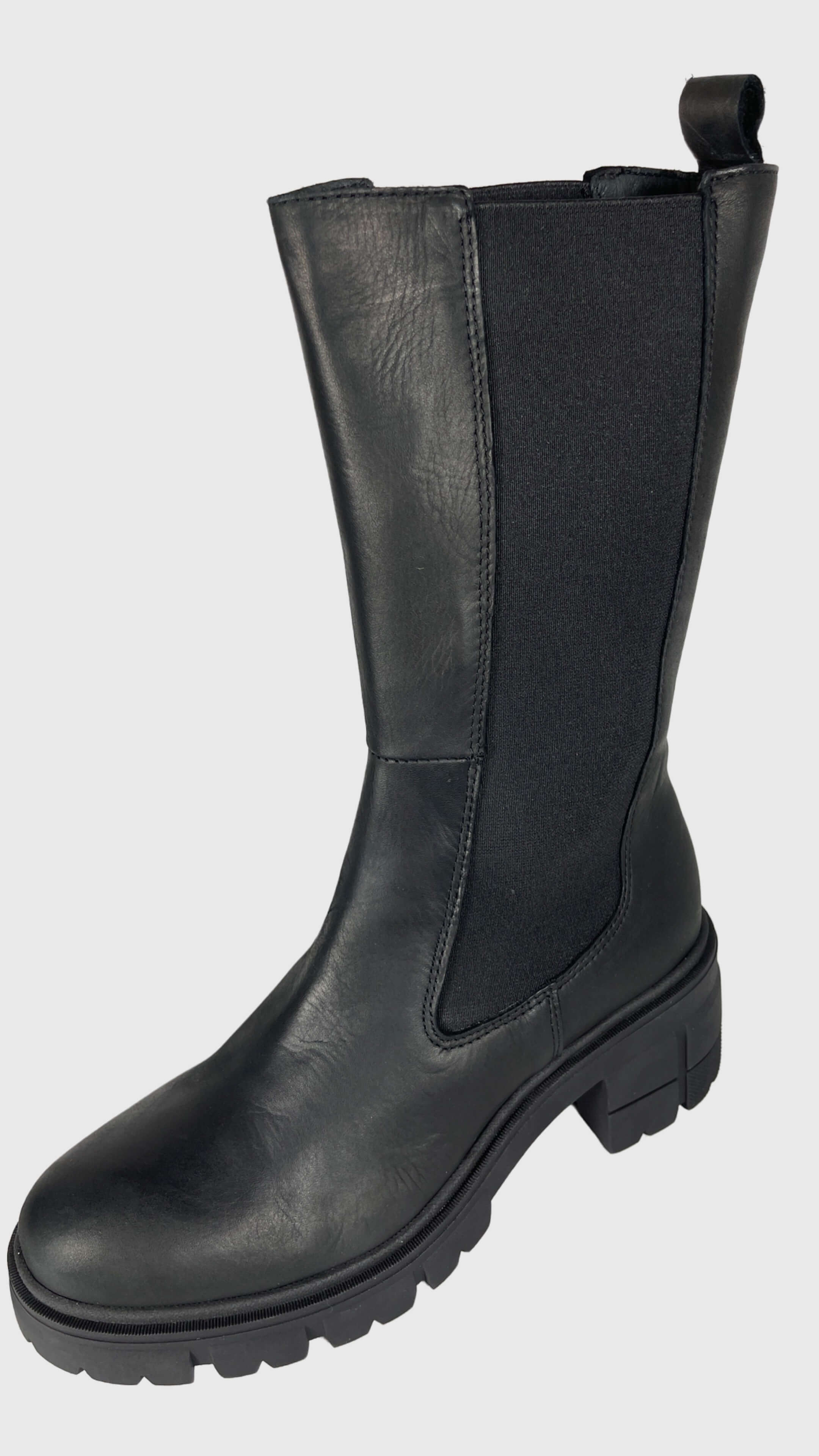 CINQUE ACC 22218-10 Damen Chelsea Boots Stiefelette mit elastischen Einsätzen Schwarz