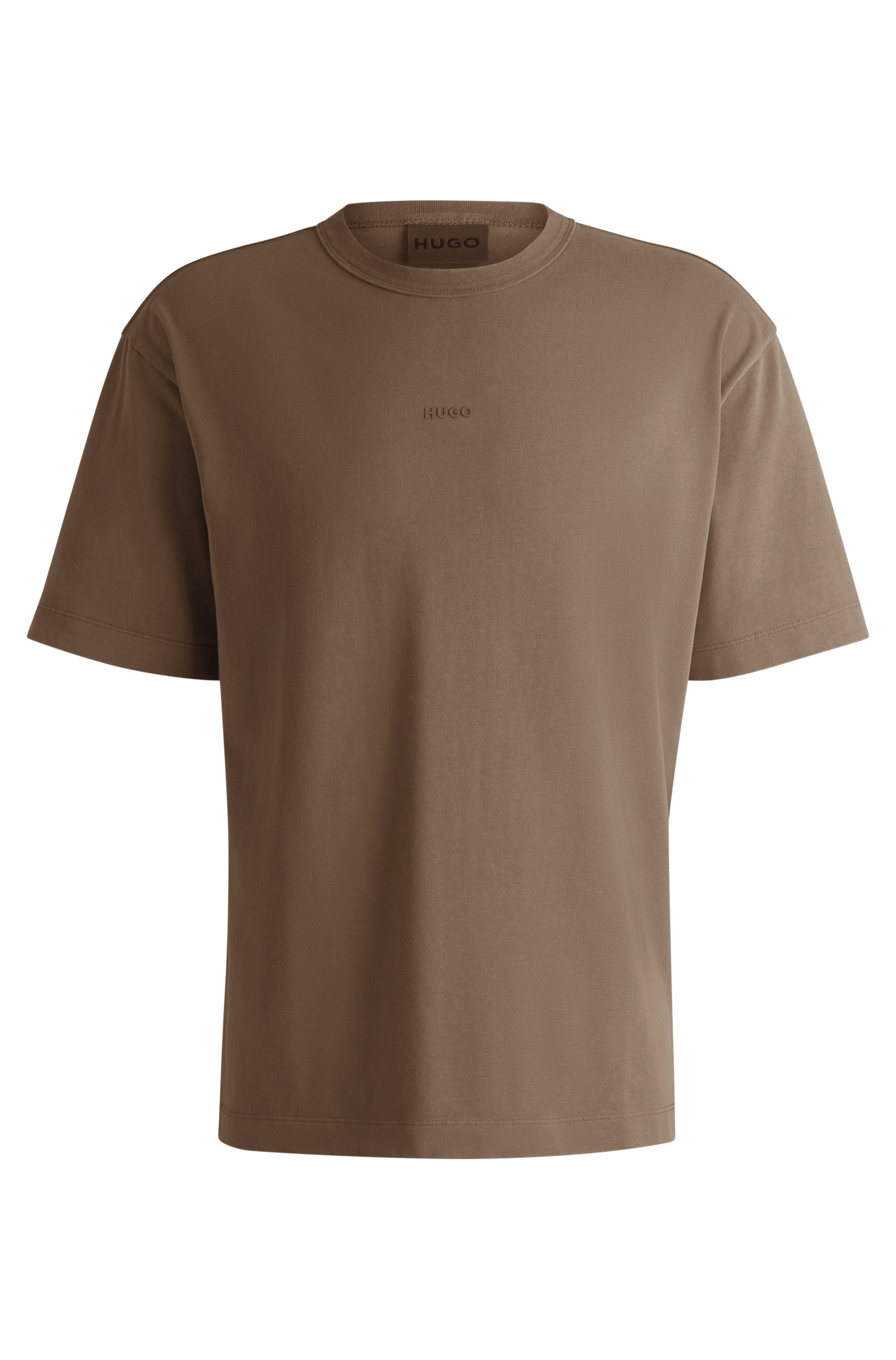 HUGO 50531739 Docku 10248326 01 Herren T-Shirt Medium Brown