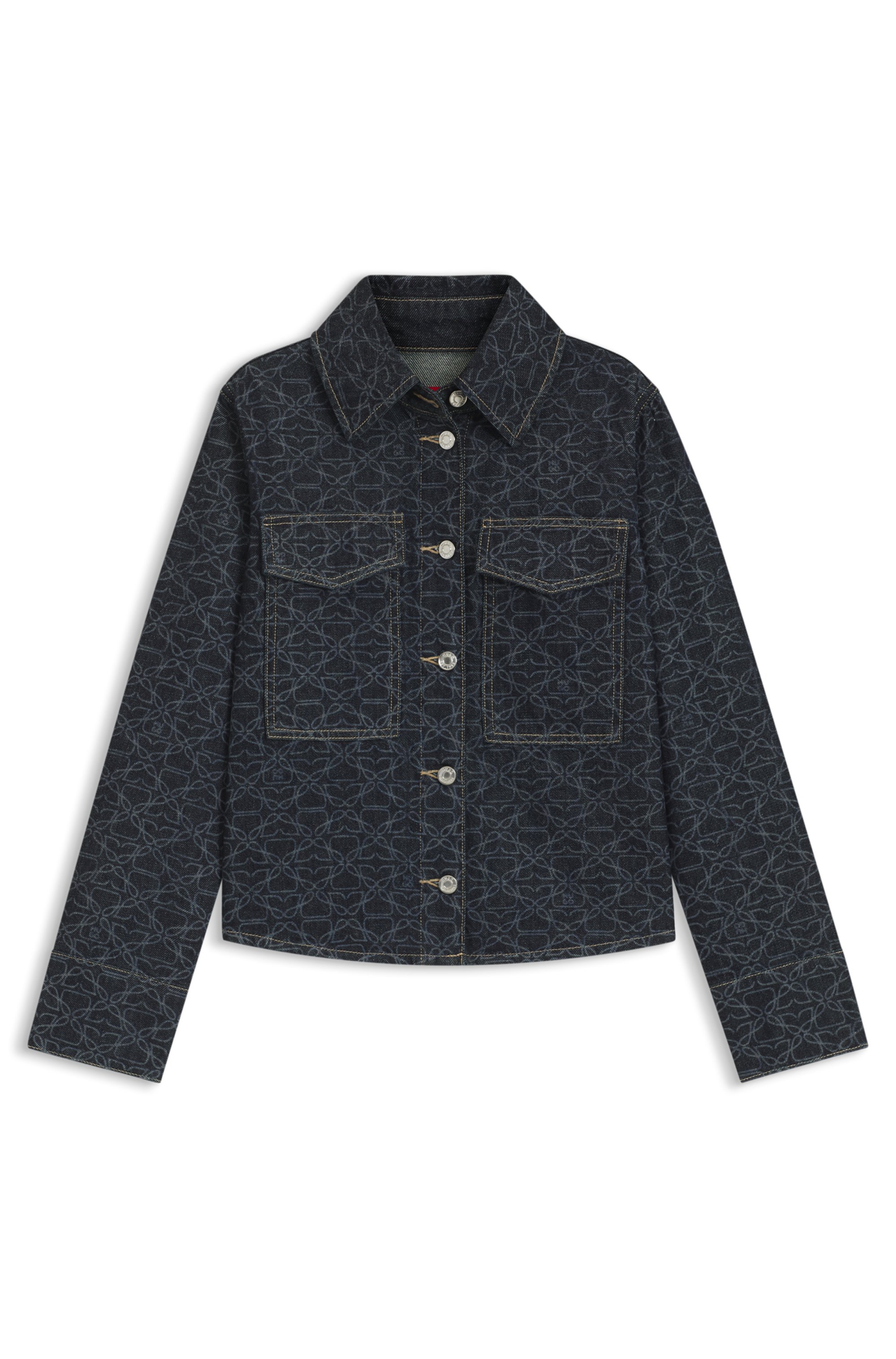 HUGO 50541531 Gadison Damen Jeans Jacke Blau