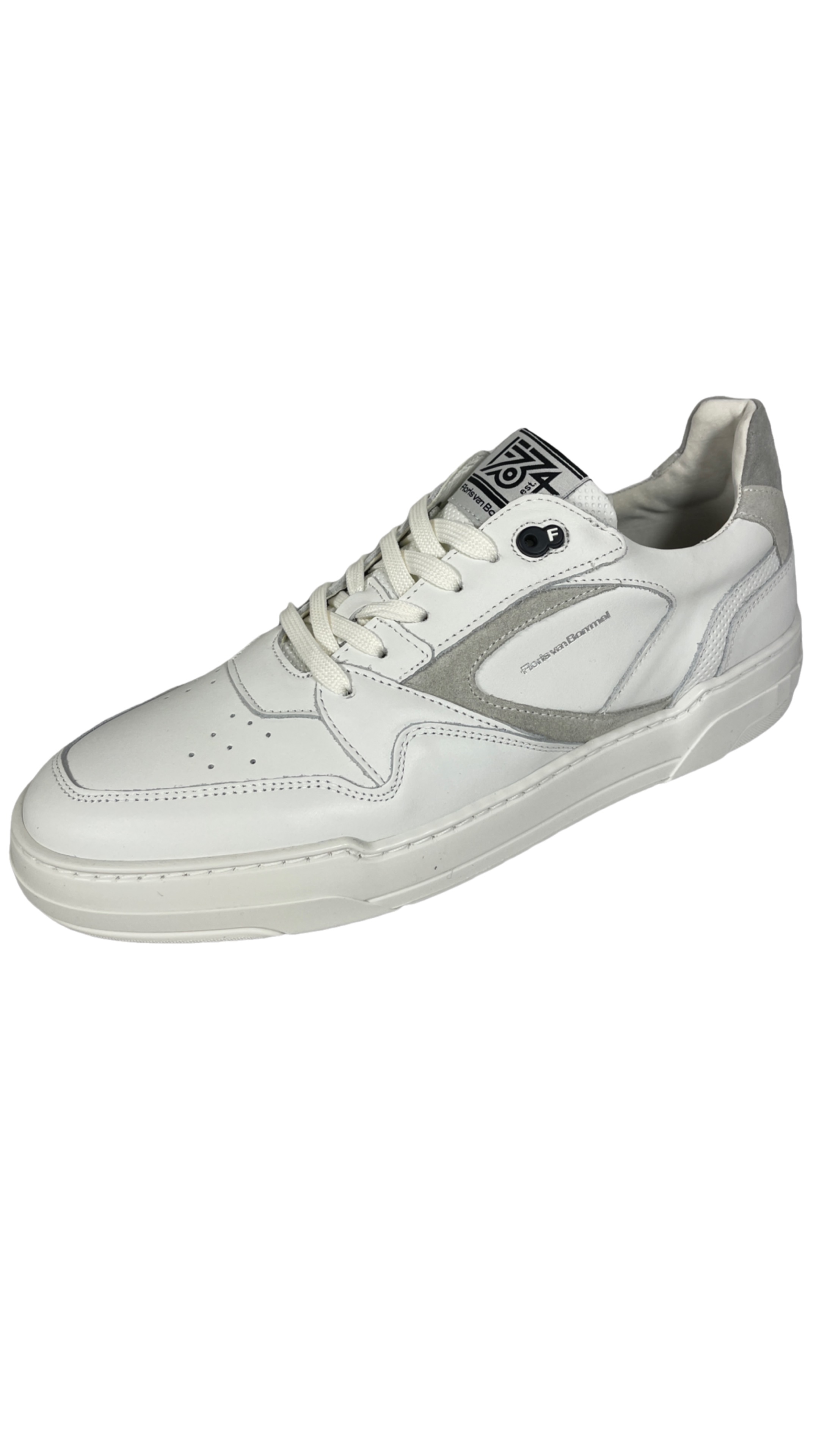 VAN BOMMEL SFM-10201-60-01 Floris Sport White Calf Herren Leder Sneaker Weiß