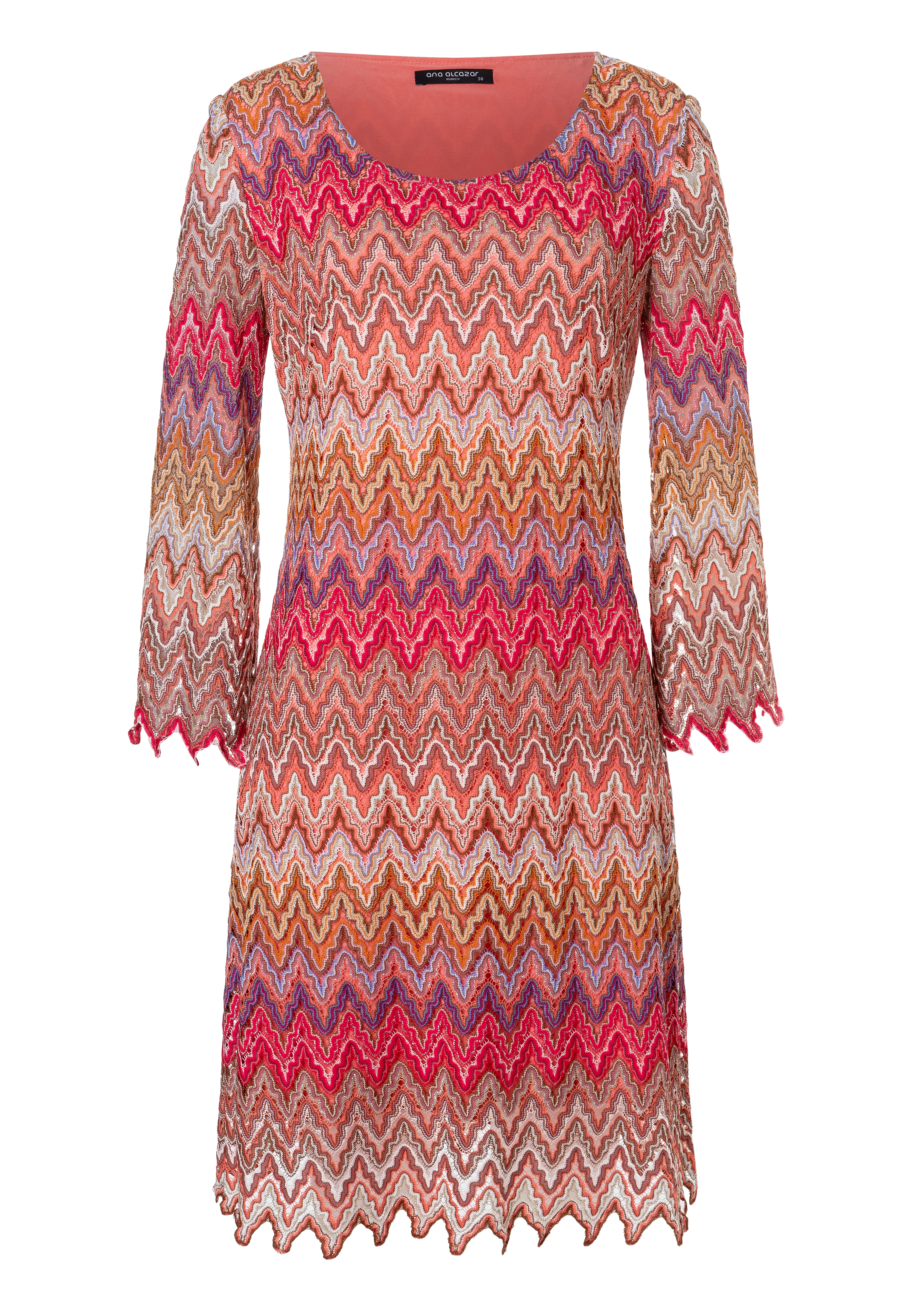 ANA ALCAZAR  141296-3680 tunic dress pure Strick Kleid Braun