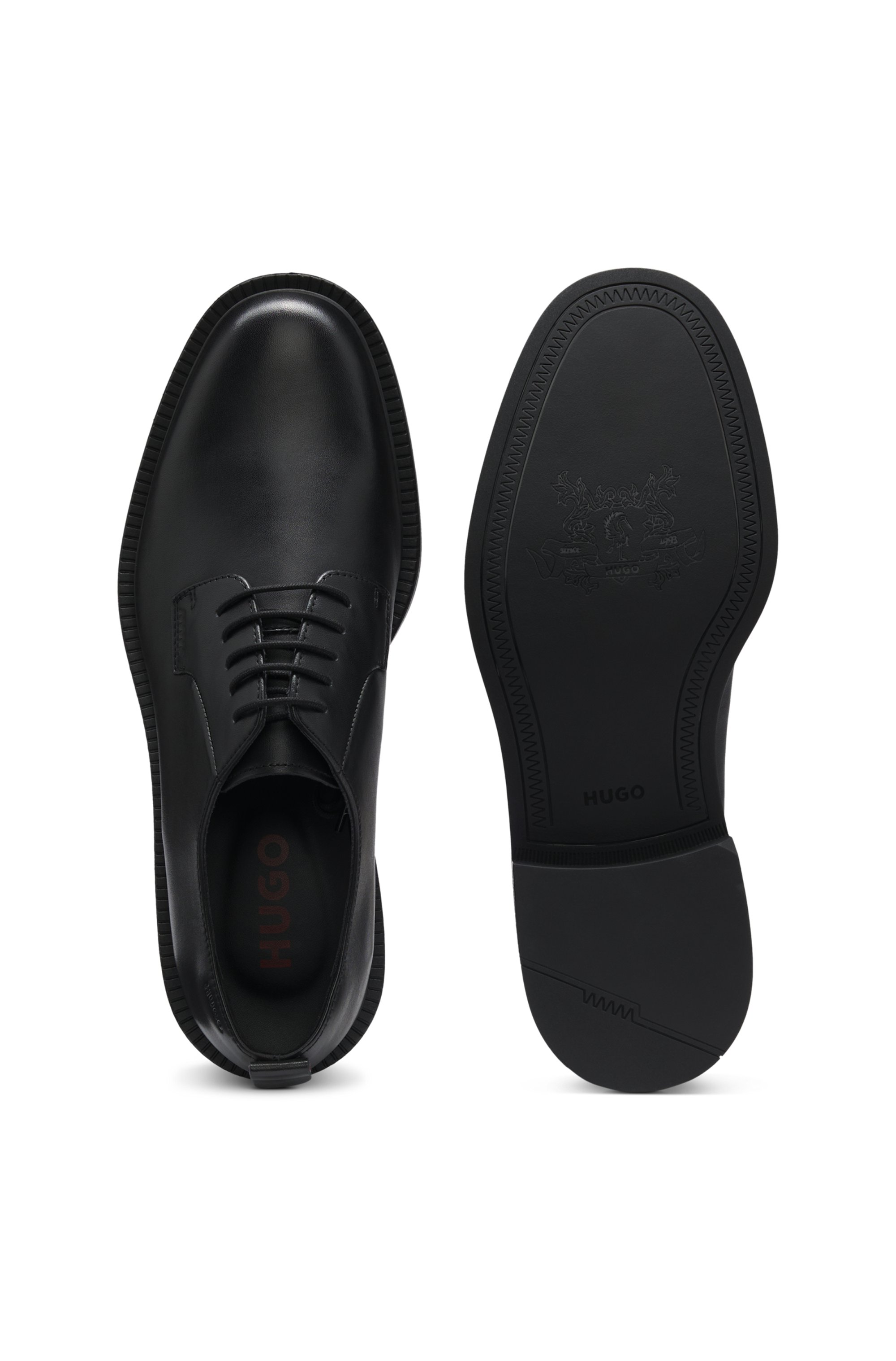 HUGO 50552580 Lysander_derb_pllt  Business Schuhe Schwarz