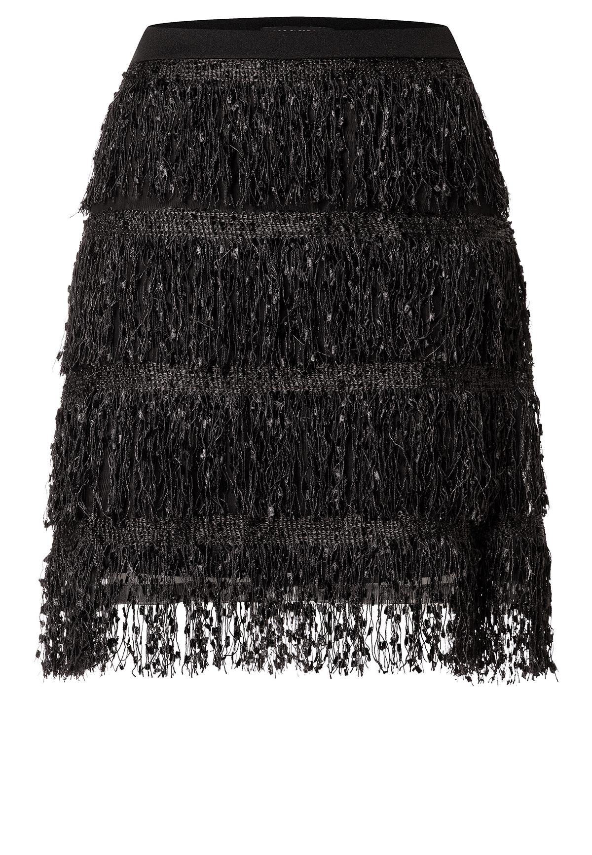 ANA ALCAZAR  061667-3768 Fransen Rock Mini Schwarz