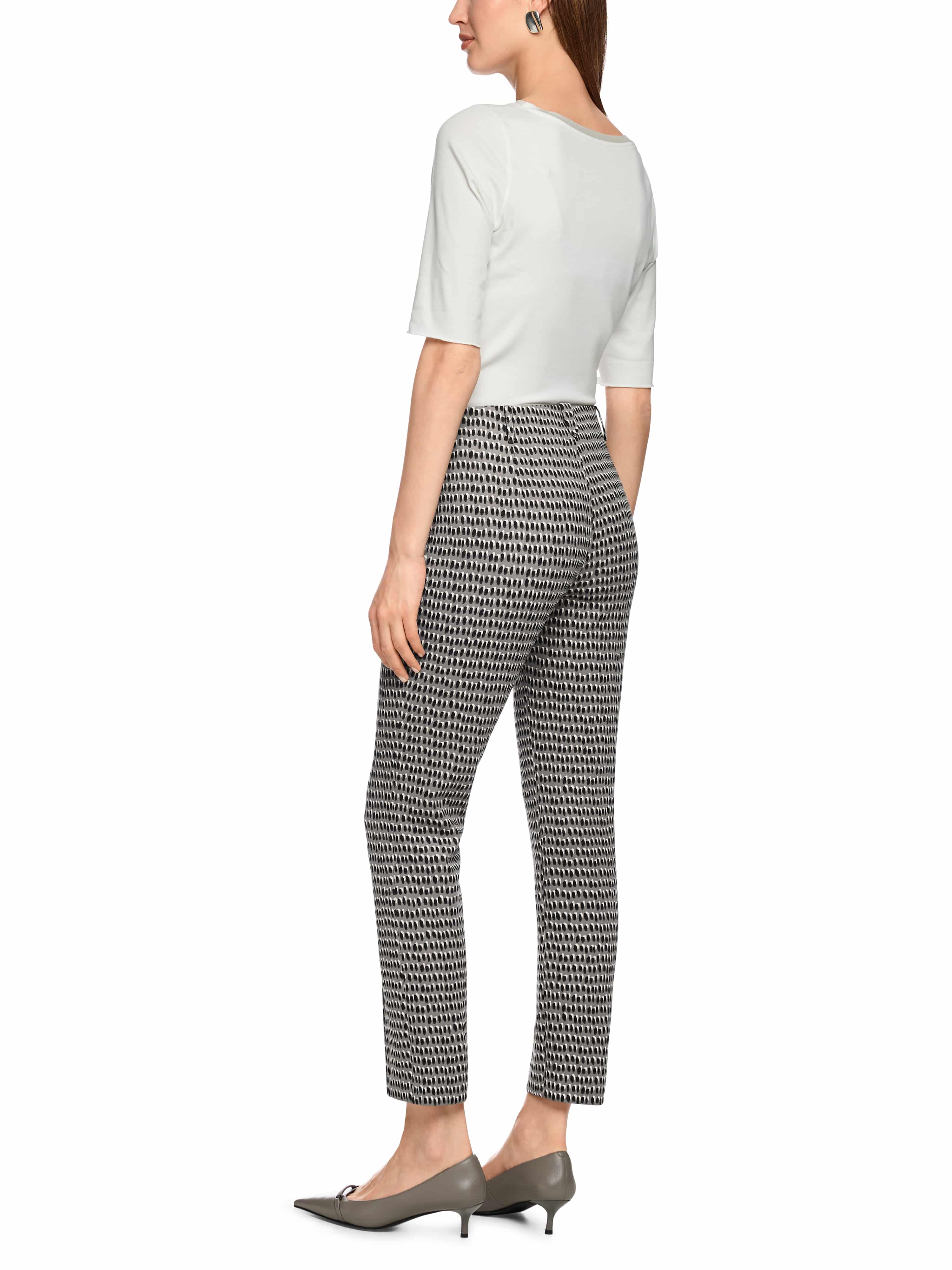 MARC CAIN ZC 81.11 J39  Scuba-Hose SYDNEY mit Sprinkles-Print Grau