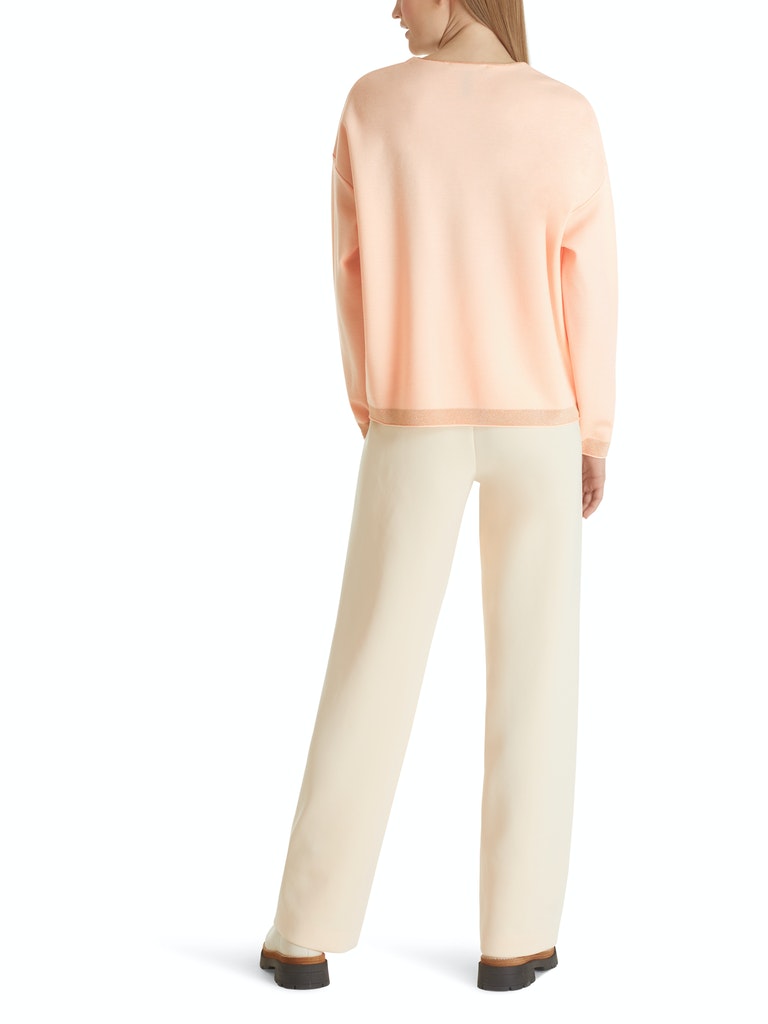 MARC CAIN TC 41.37 M28 Pullover mit Lurex Knitted in Germany pastel peach