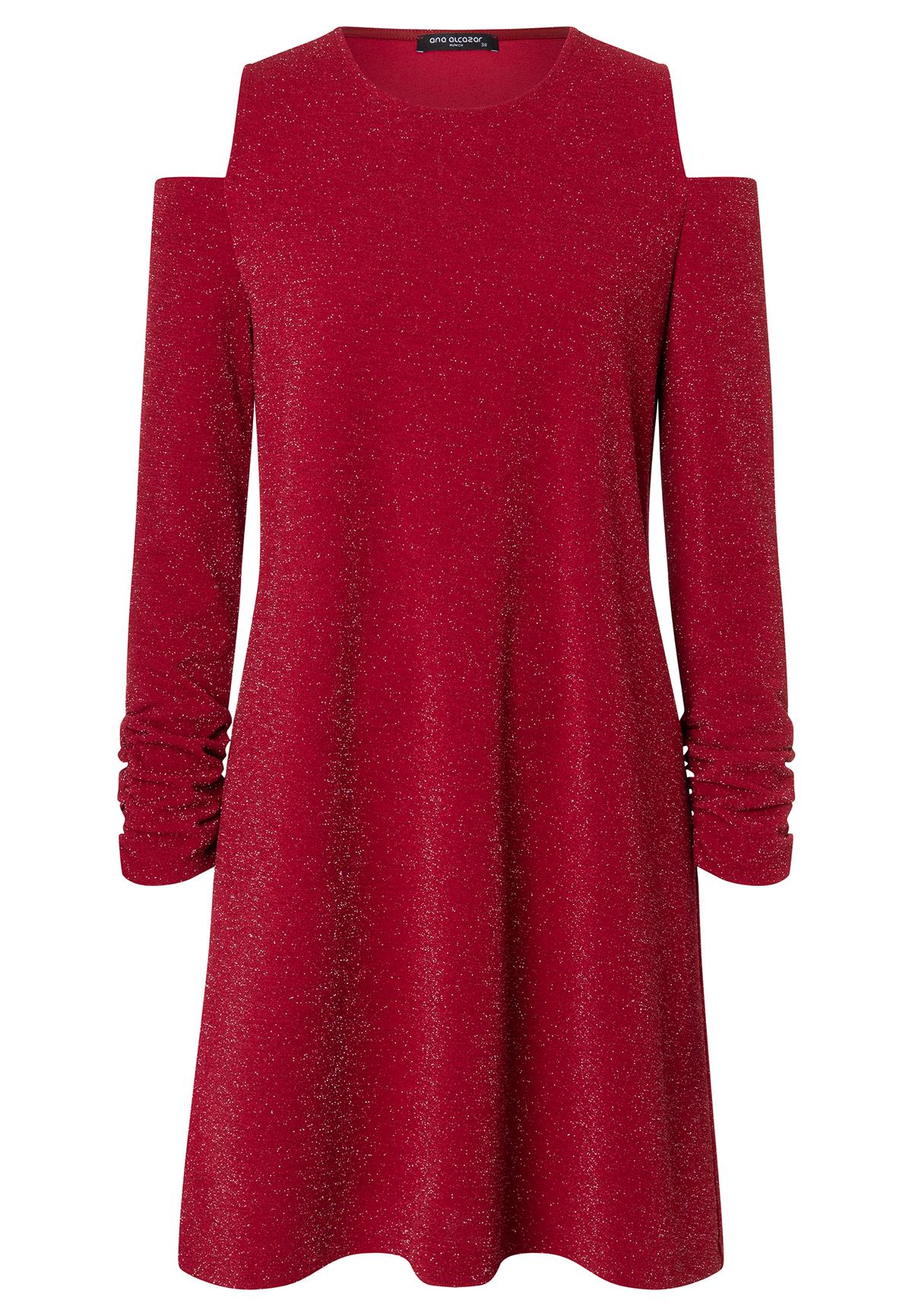 ANA ALCAZAR  041694-3776 Glitzer  Kleid cut out red