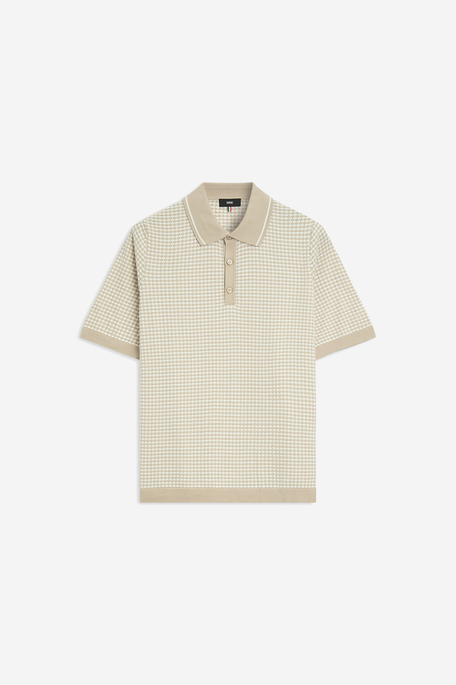 CINQUE 60466520 CIFLAVIN Herren Poloshirt aus Strick hellbraun