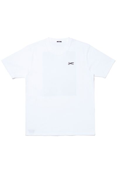 DENHAM 01-22-04-52-150 KAMA REG TEE CJ Herren T-Shirt mit Logo- und Rückenprint Weiss