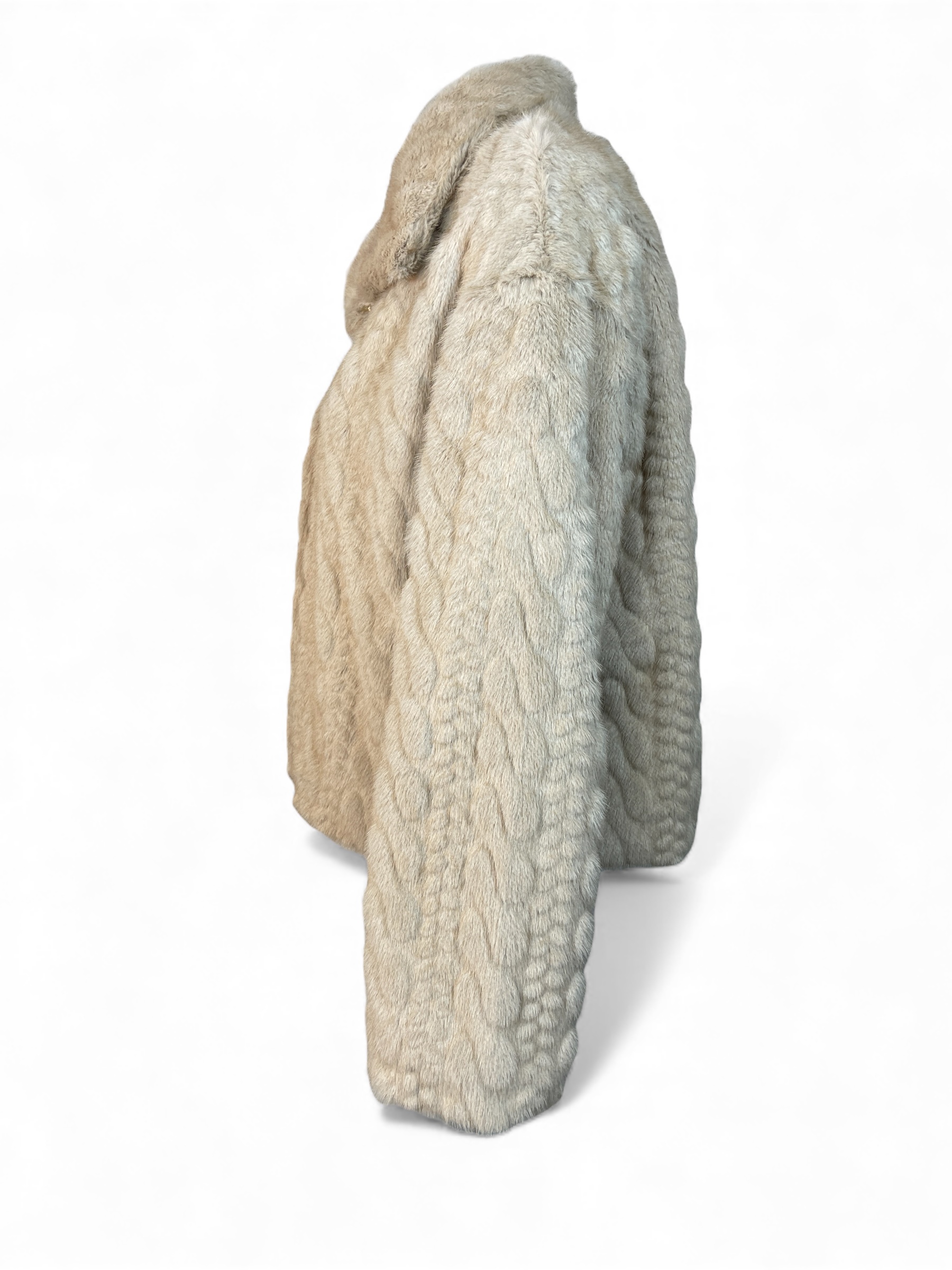 VICOLO TF0191 Damen Kunstpelz Jacke Beige VICOLO TF0191 Damen Kunstpelz Jacke Beige