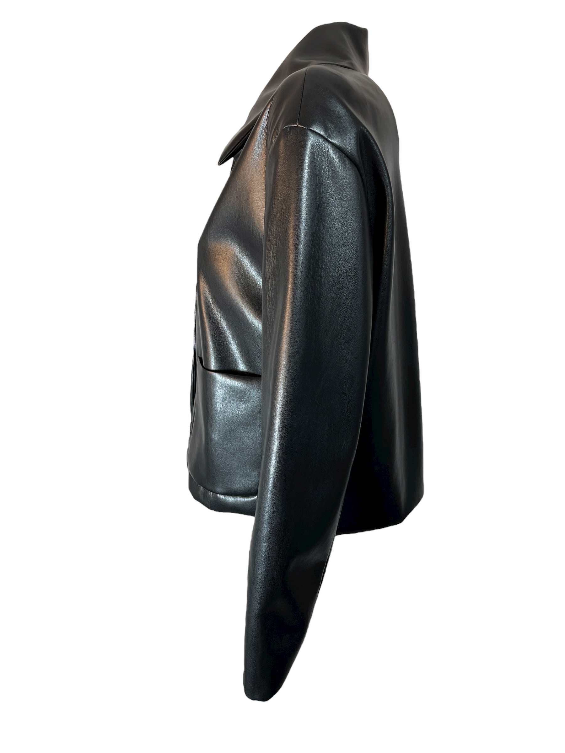 ULI SCHNEIDER 20689 DAMEN BLAZER LEDEROPTIK BLACK