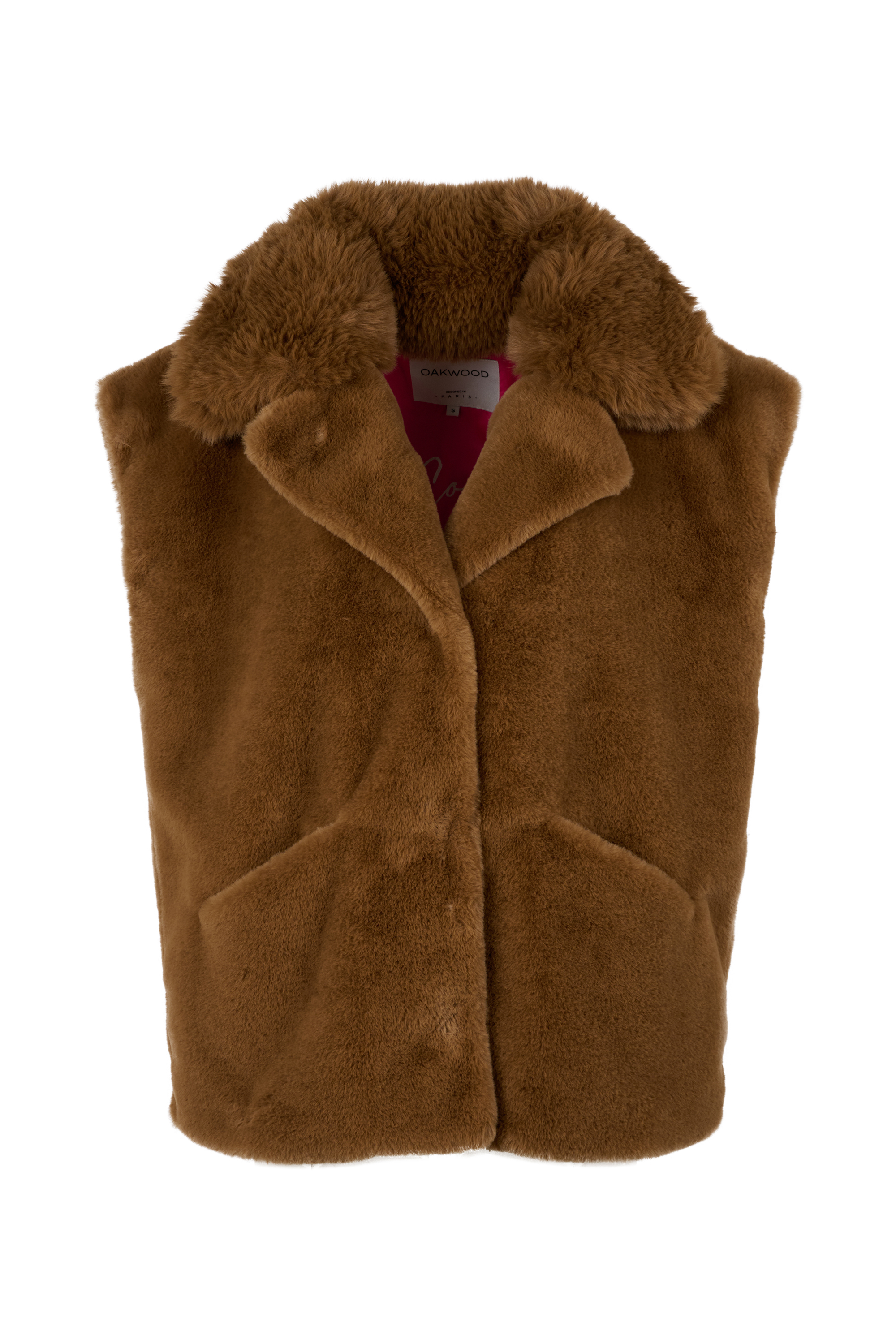 OAKWOOD 65097 ENOLA Kunstfell Weste Braun OAKWOOD 65097 ENOLA Kunstfell Weste Braun