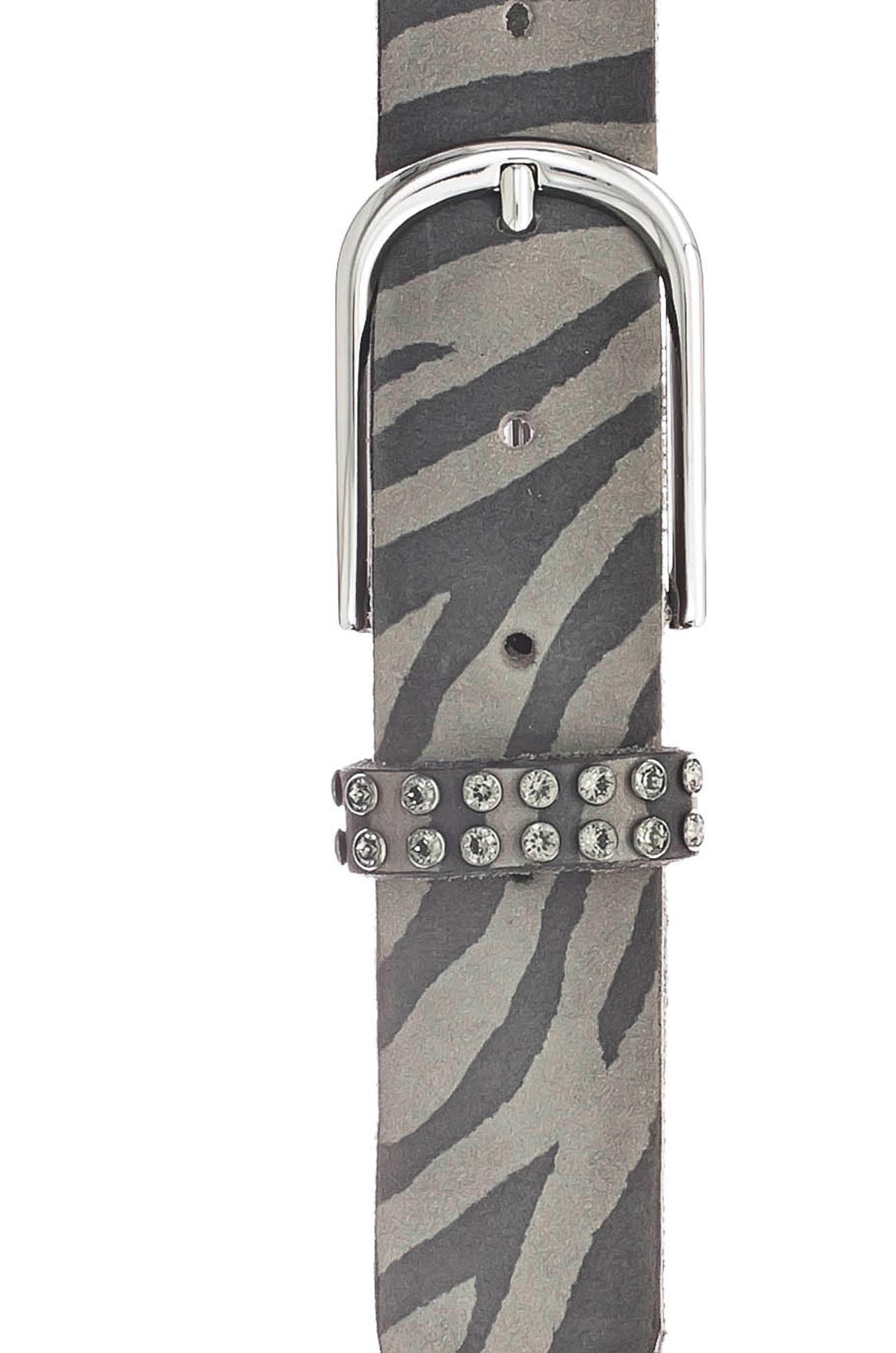B.BELT BB0772L92 Leora Damen Leder Gürtel 35 mm Nubuk Nieten Kristallen von Swarovski Leo baileys-dunkelbraun