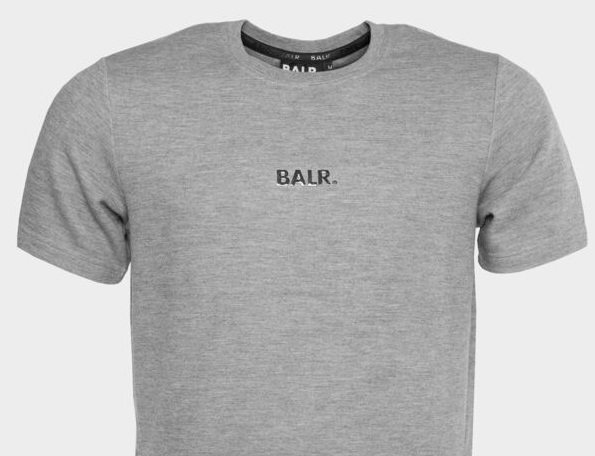 BALR  B1112.1051 Herren T-Shirt DARK GREY HEATHER