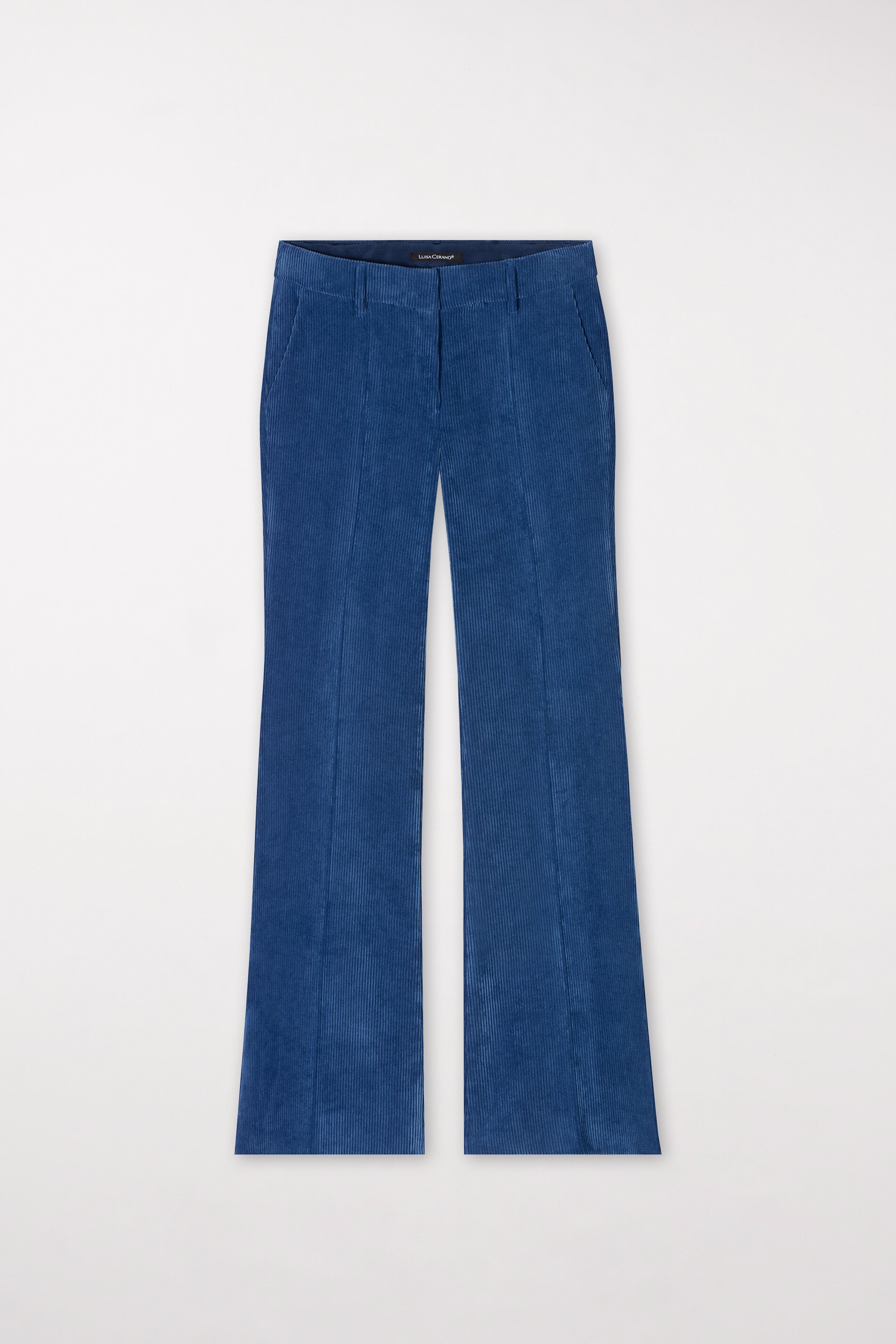 LUISA CERANO Damen Cordhose Bootcut Stretch deep blue blau