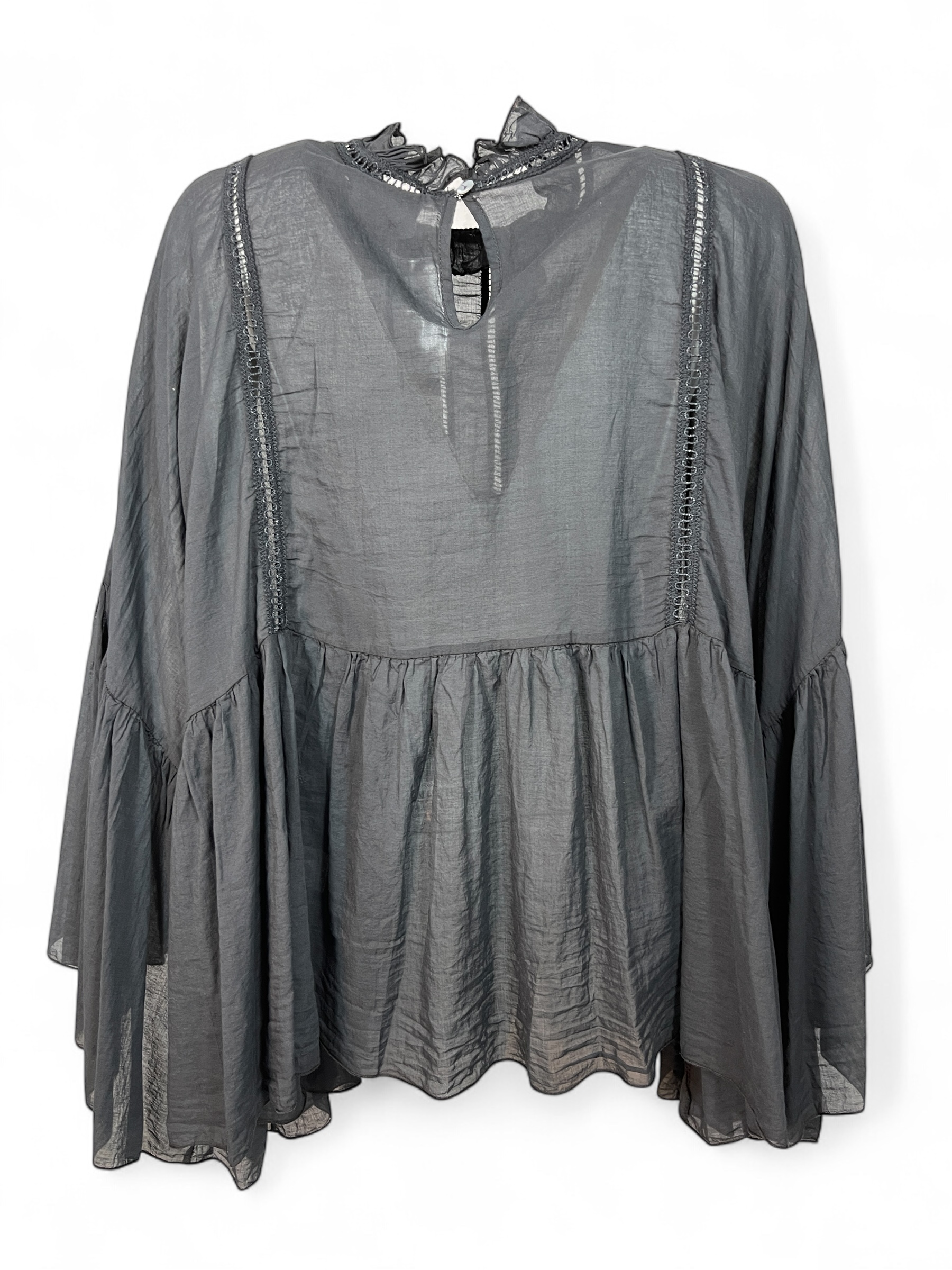 VICOLO  TD0906  Damen Bluse Fledermausärmel Cropped
