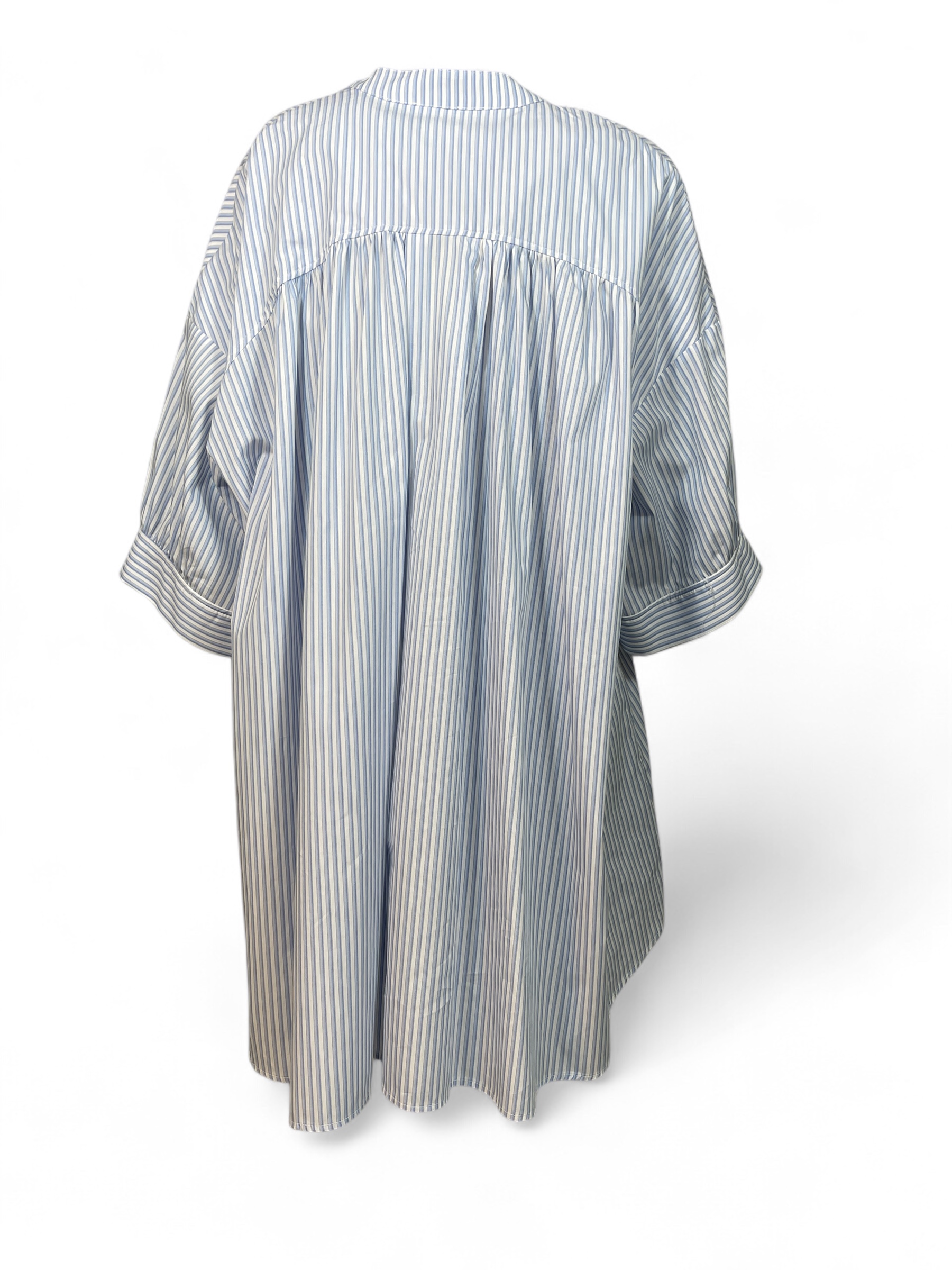 VICOLO TD0189 Damen Kleid 1/2-Arm  Natural/ Azuro
