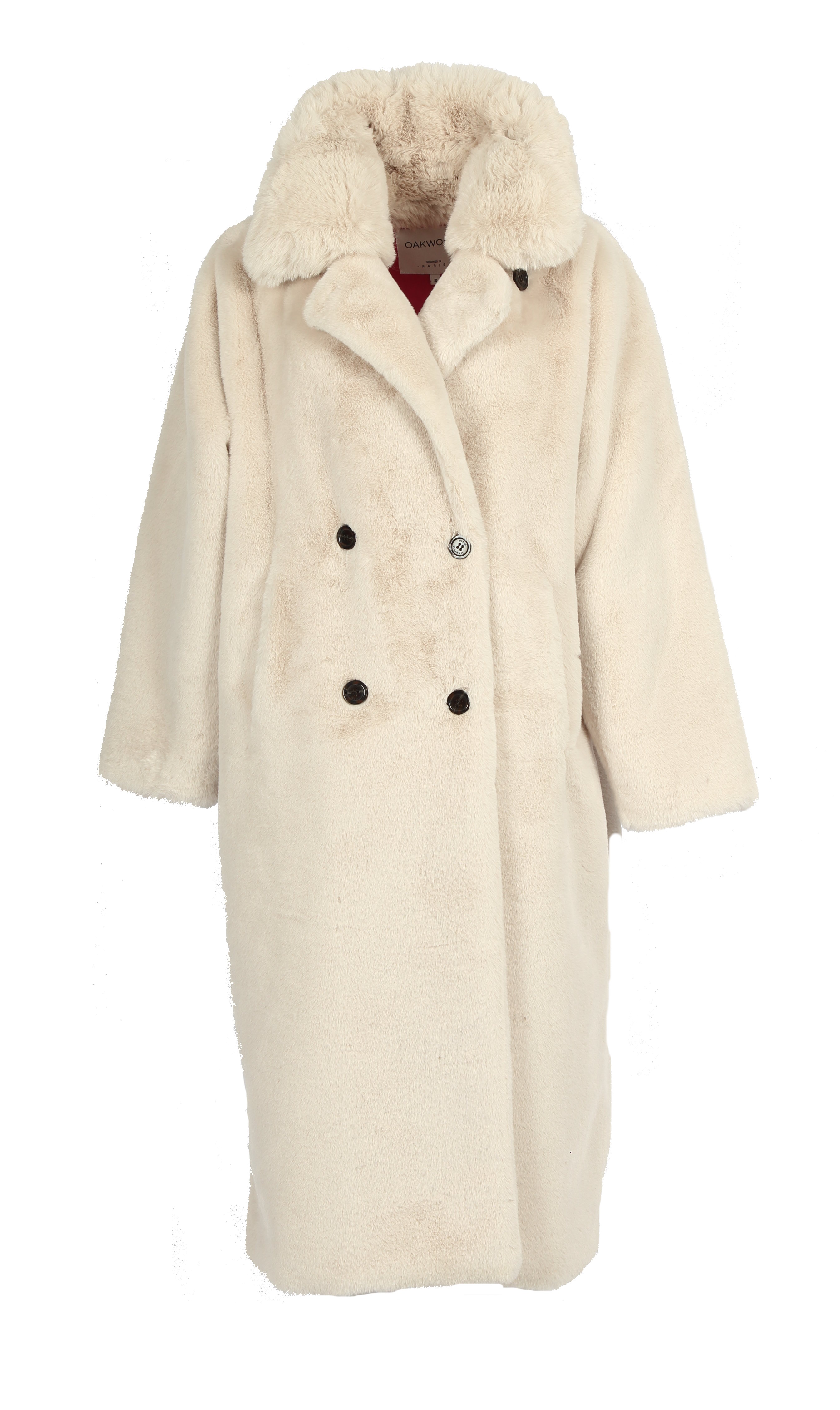 OAKWOOD 6509 SORA Kunstfell Mantel Grau OAKWOOD 6509 SORA Kunstfell Mantel Grau