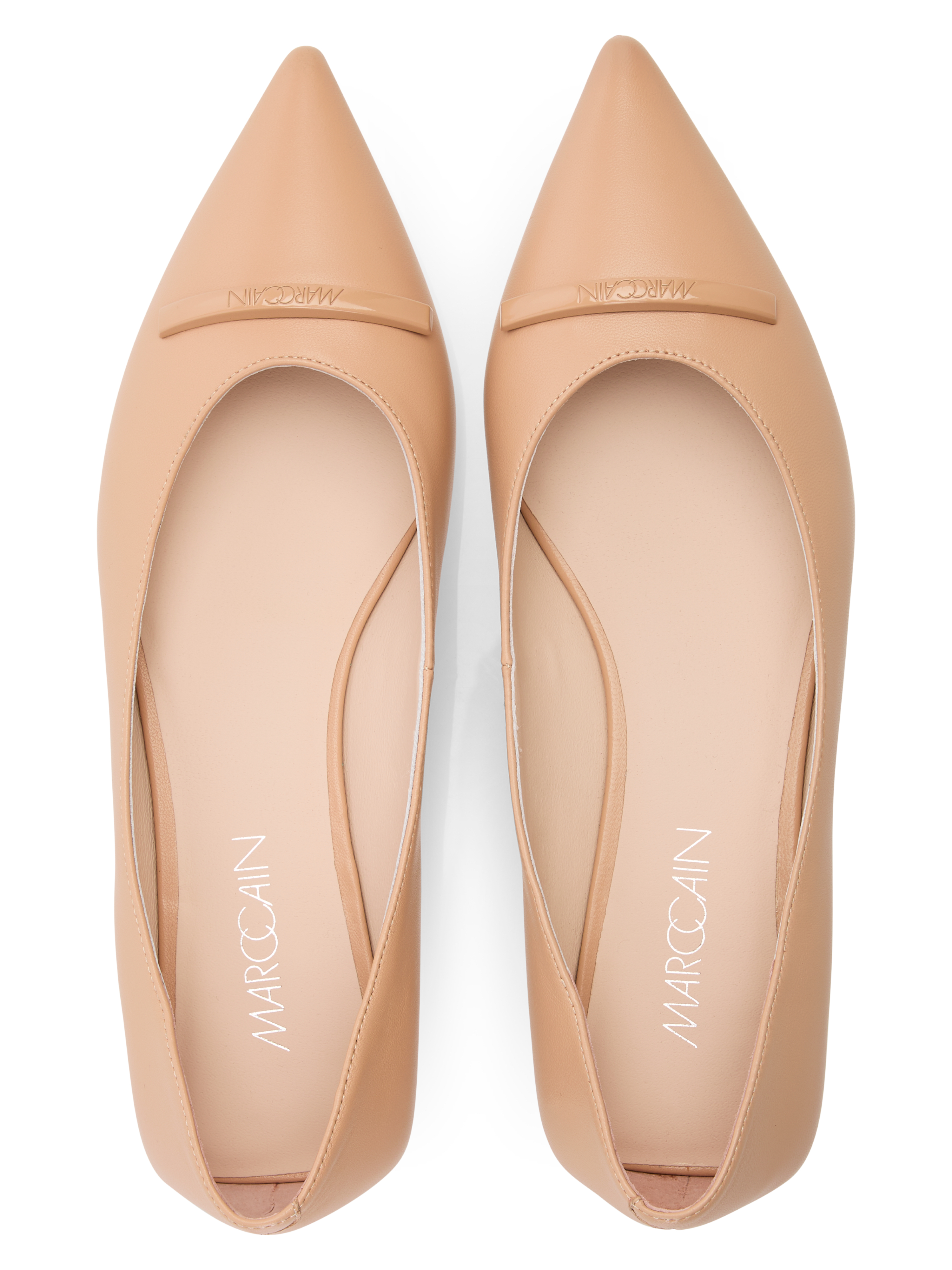 MARC CAIN  YC SF.01 L05 Ballerina aus Ziegennappa soft clay brown new beige