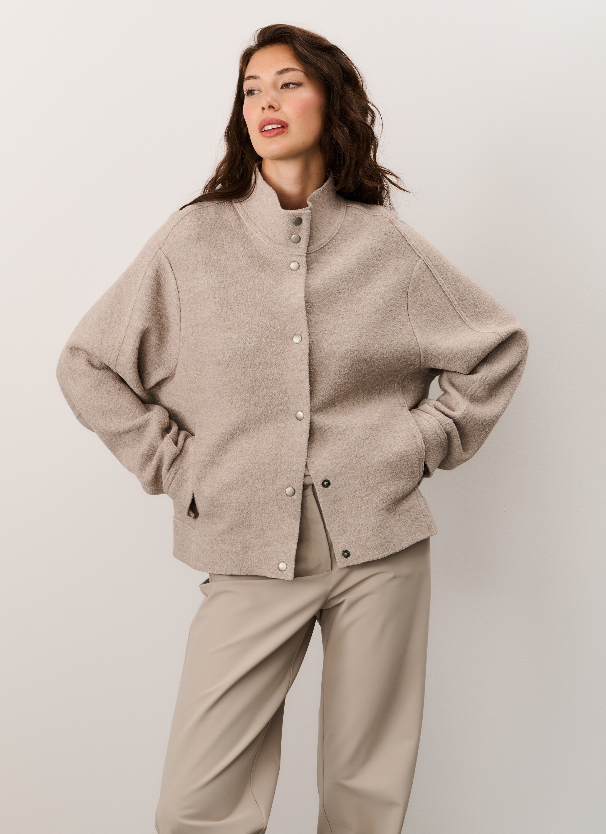 JAPAN TKY  KYOKO WOLL JACKE SAND MELANGE 5097