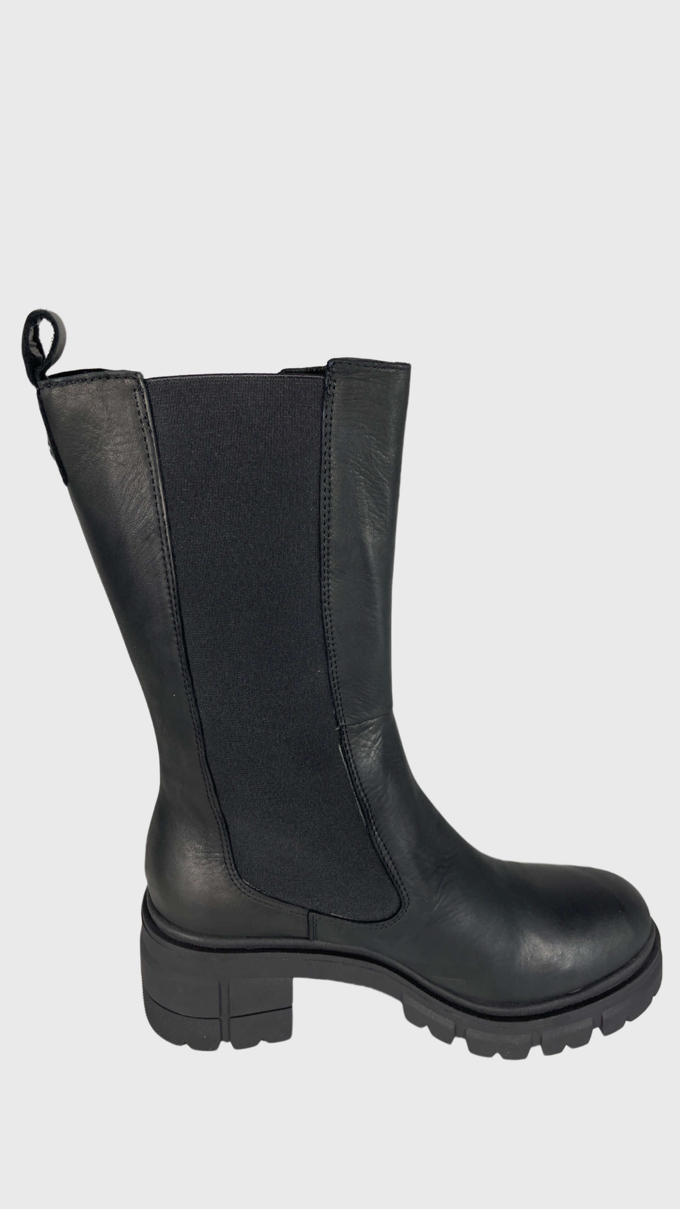 CINQUE ACC 22218-10 Damen Chelsea Boots Stiefelette mit elastischen Einsätzen Schwarz