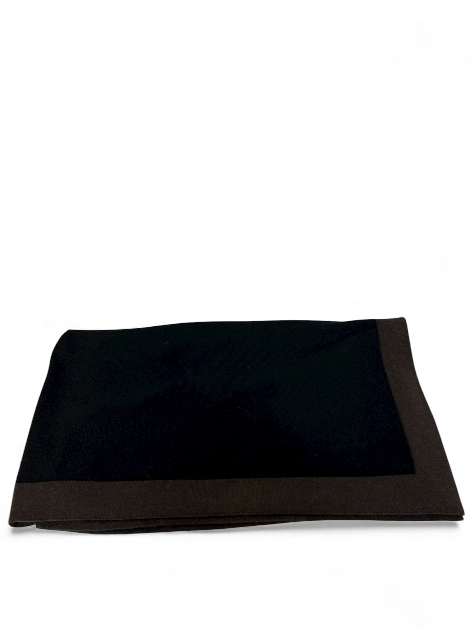 REPEAT 700637 Cashmere Poncho Black/Braun