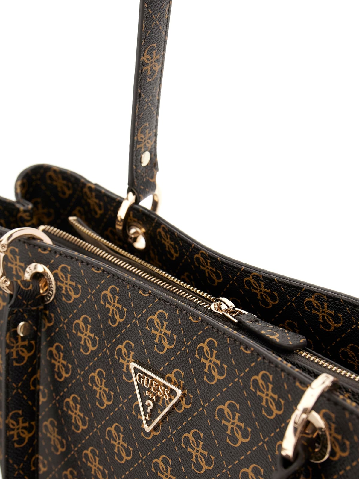 GUESS HWQG96 72250 SHOPPER LOGO TASCHE BRAUN BNL