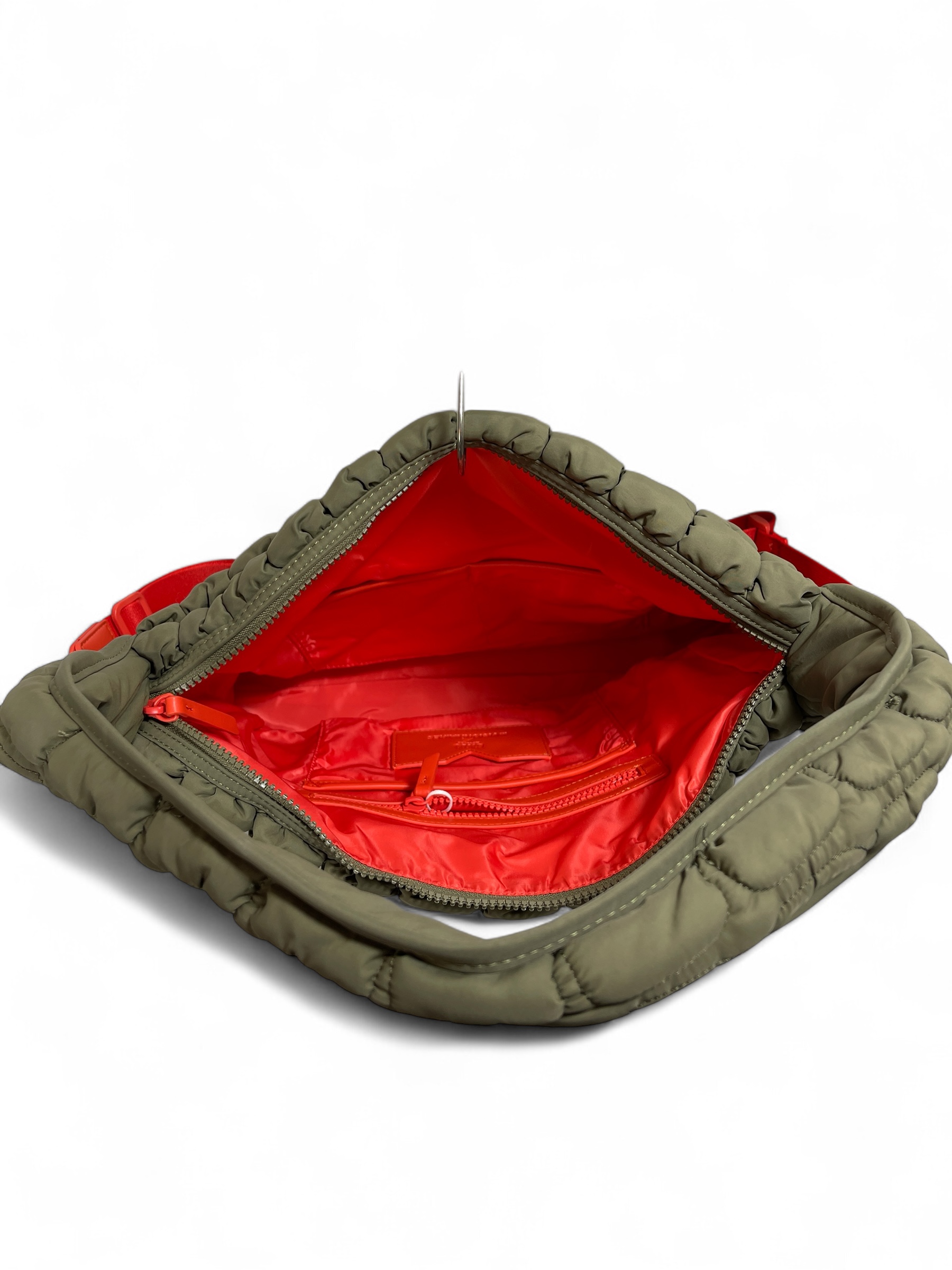 UNIO HOBO BUBBLE  NYLON HANDTASCHE PUFFER BAG ORANGE DEEP FOREST