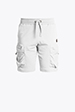 PARAJUMPERS RE06 IRVINE Herren Sweatshorts Bermuda Hellgrau Hellgrau 0309