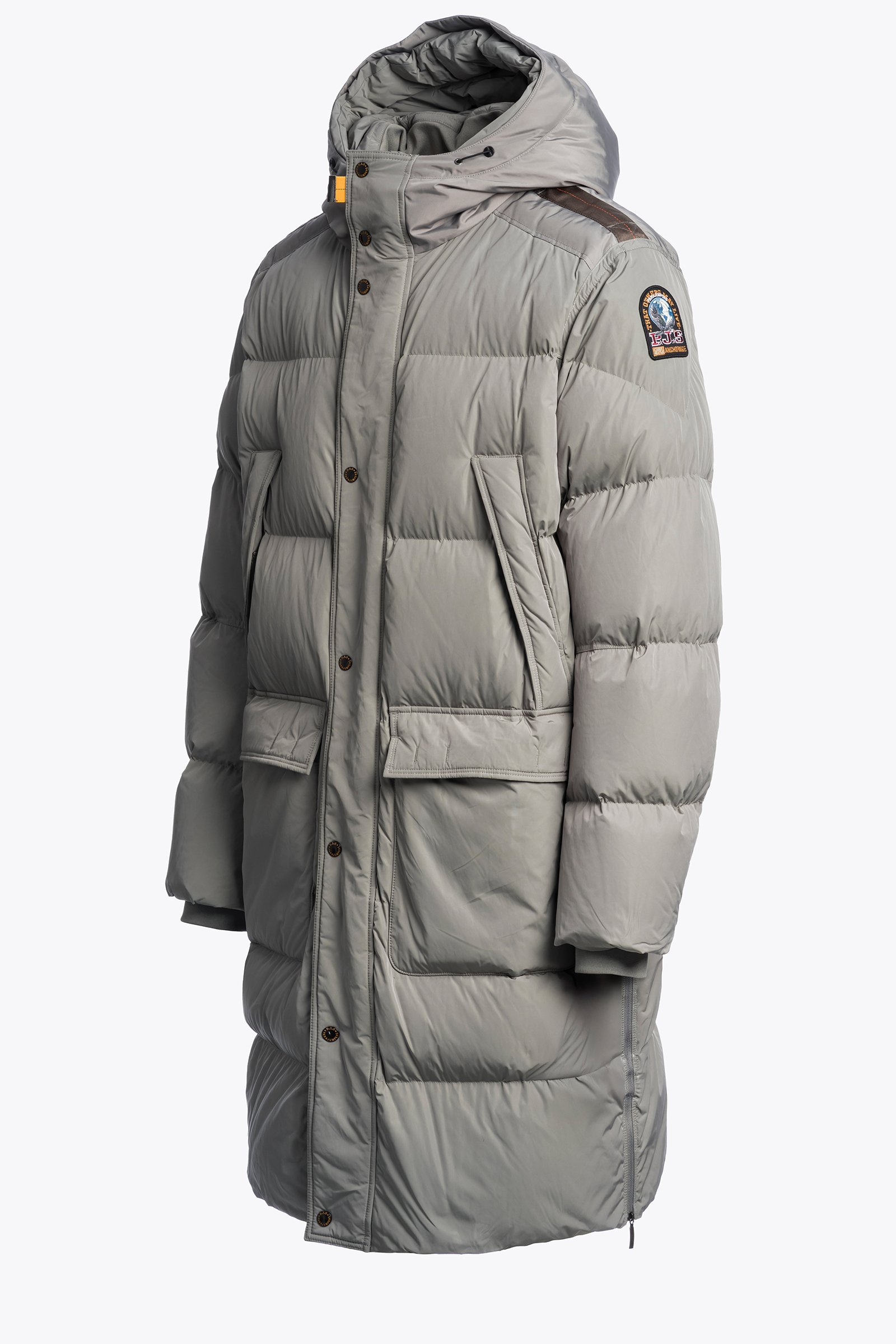 PARAJUMPERS HF04 LONG BEAR  LANGE DAUNENJACKE  GRAU NOWHERE 0225