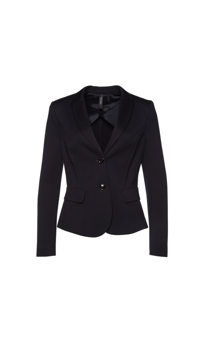 MARC CAIN +E 34.10 J24 Leichter Blazer aus feinem Jersey midnight blue 395
