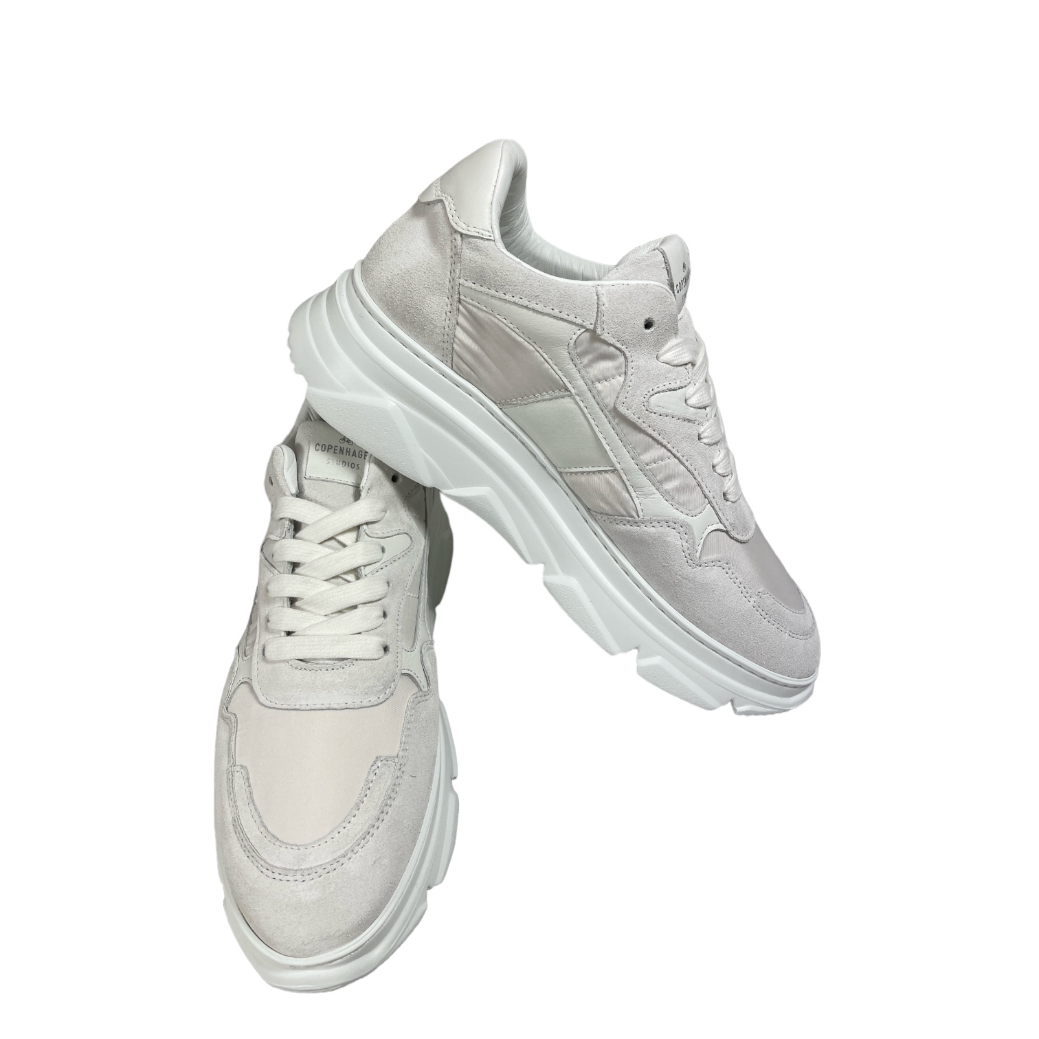 COPENHAGEN CPH51 MATERAL MIX DAMEN LEDER SNEAKER WEISS