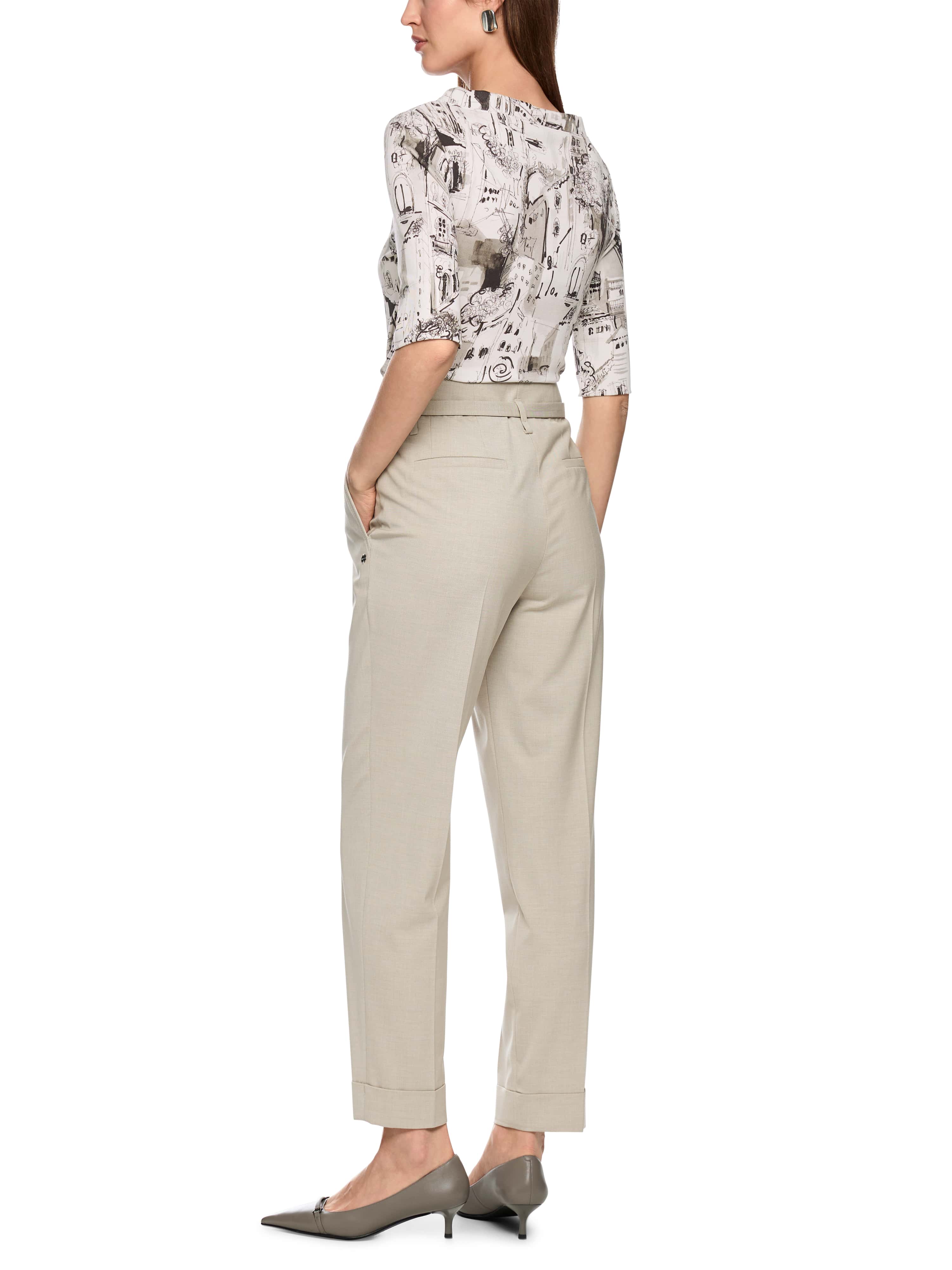 MARC CAIN ZC 48.45 J37  Shirt mit CITY-Motiv smoke